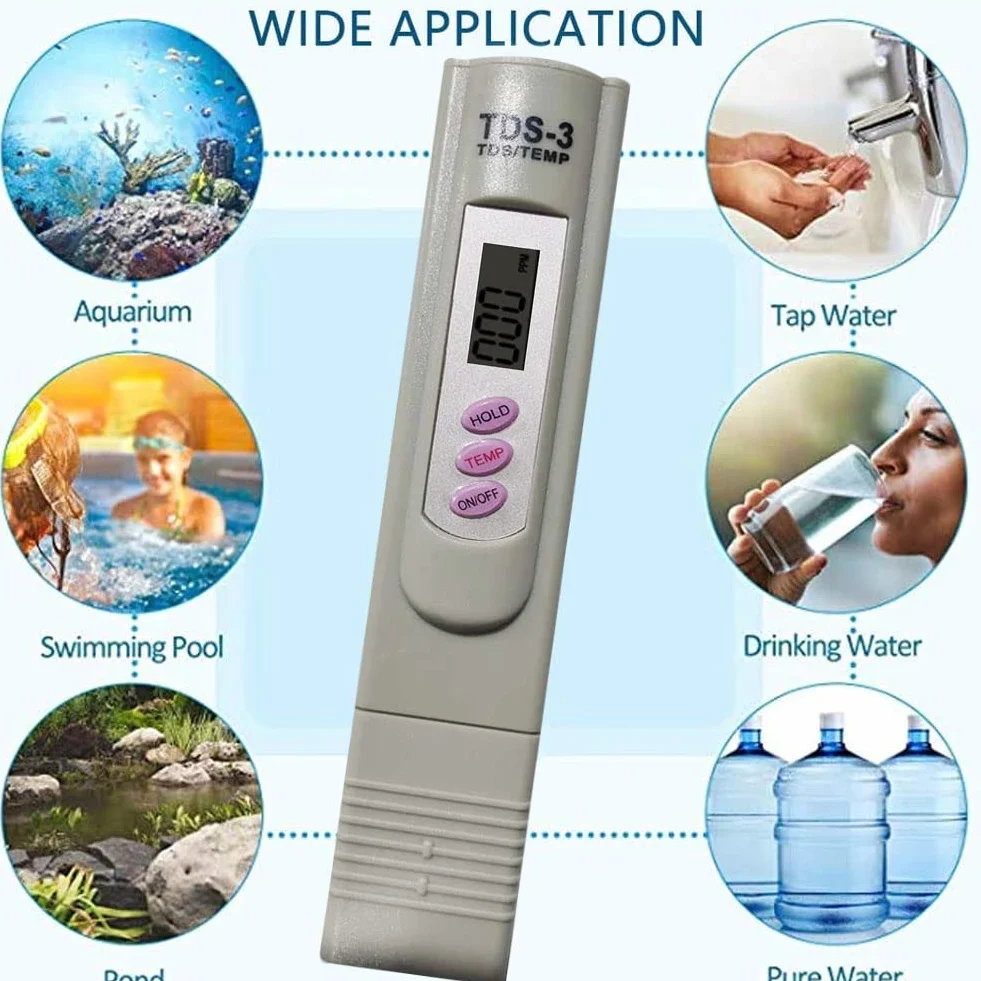Cyfrowy miernik TDS jakość wody Tester TEMP/PPM przenośny miernik TDS długopis do wody pitnej jedzenie baseny spa akwaria
