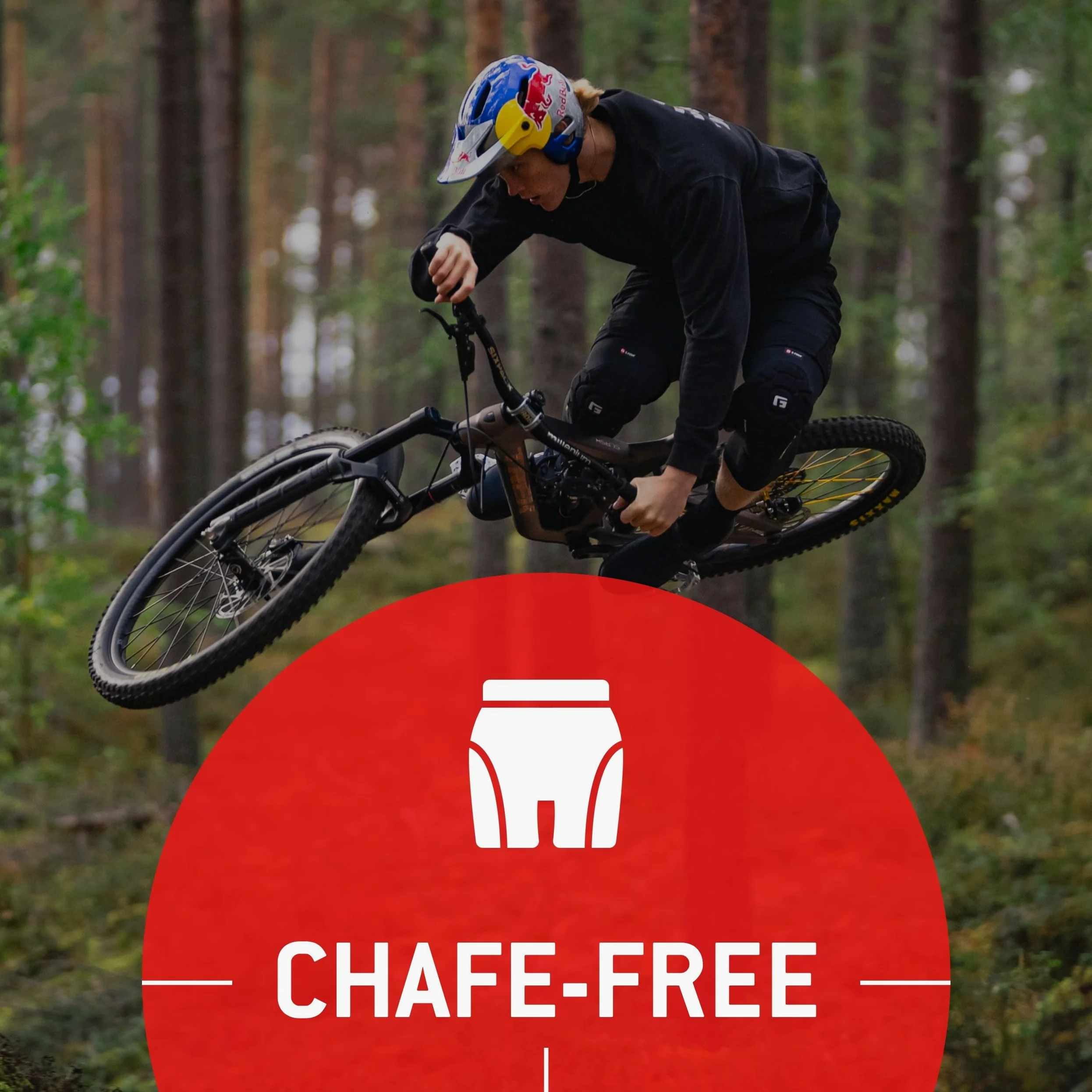 G-Form EX-1 Bike Short Liner - wyściełane spodenki rowerowe - spodnie rowerowe do BMX, snowboardu i wielu innych - sportowe spodenki kompresyjne, czarny, 120