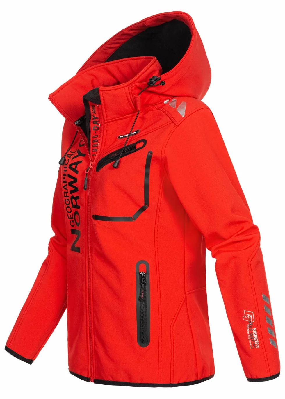 Geographical Norway wodoodporna kurtka softshell z kapturem zimowa wiatrówka outdoorowa