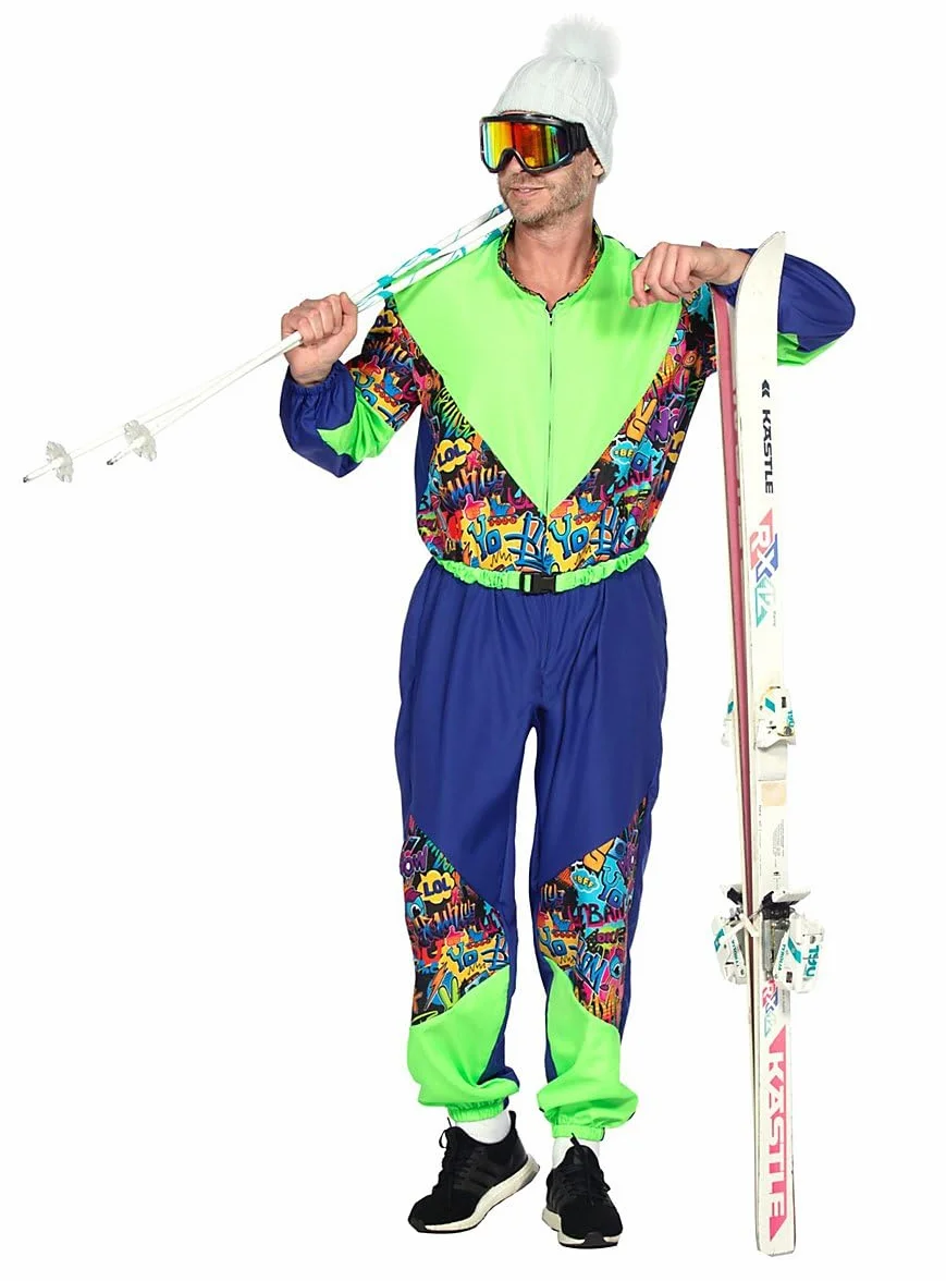 Wilbers & Wilbers Kombinezon narciarski retro 80 Dla mężczyzn Retro Ski-anzug 80's (1 w zestawie)