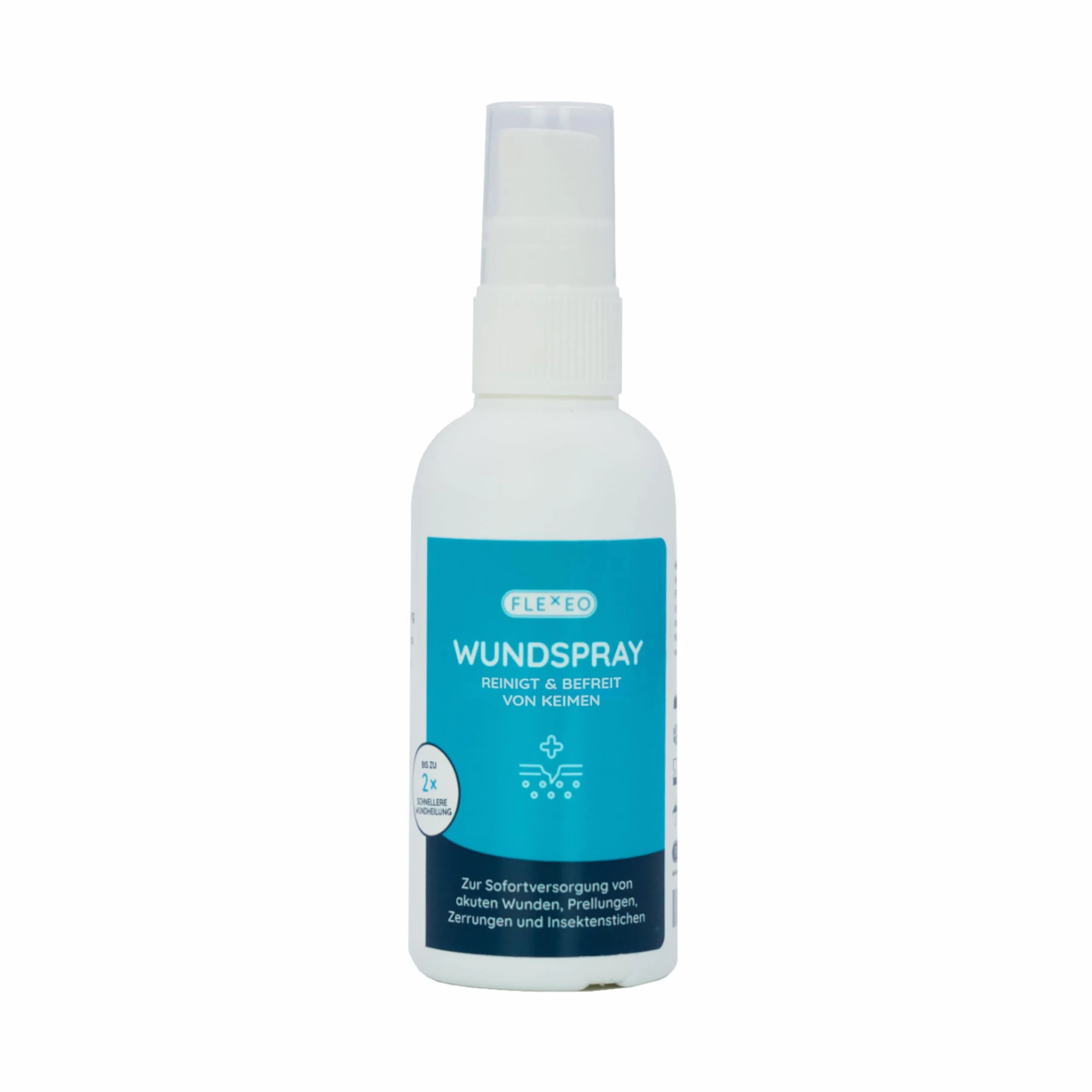 Spray na rany 75 ml do czyszczenia ran, spray do czyszczenia ran w butelce z rozpylaczem, pielęgnacja skóry, bezzapachowy i bezbarwny do rozpylania