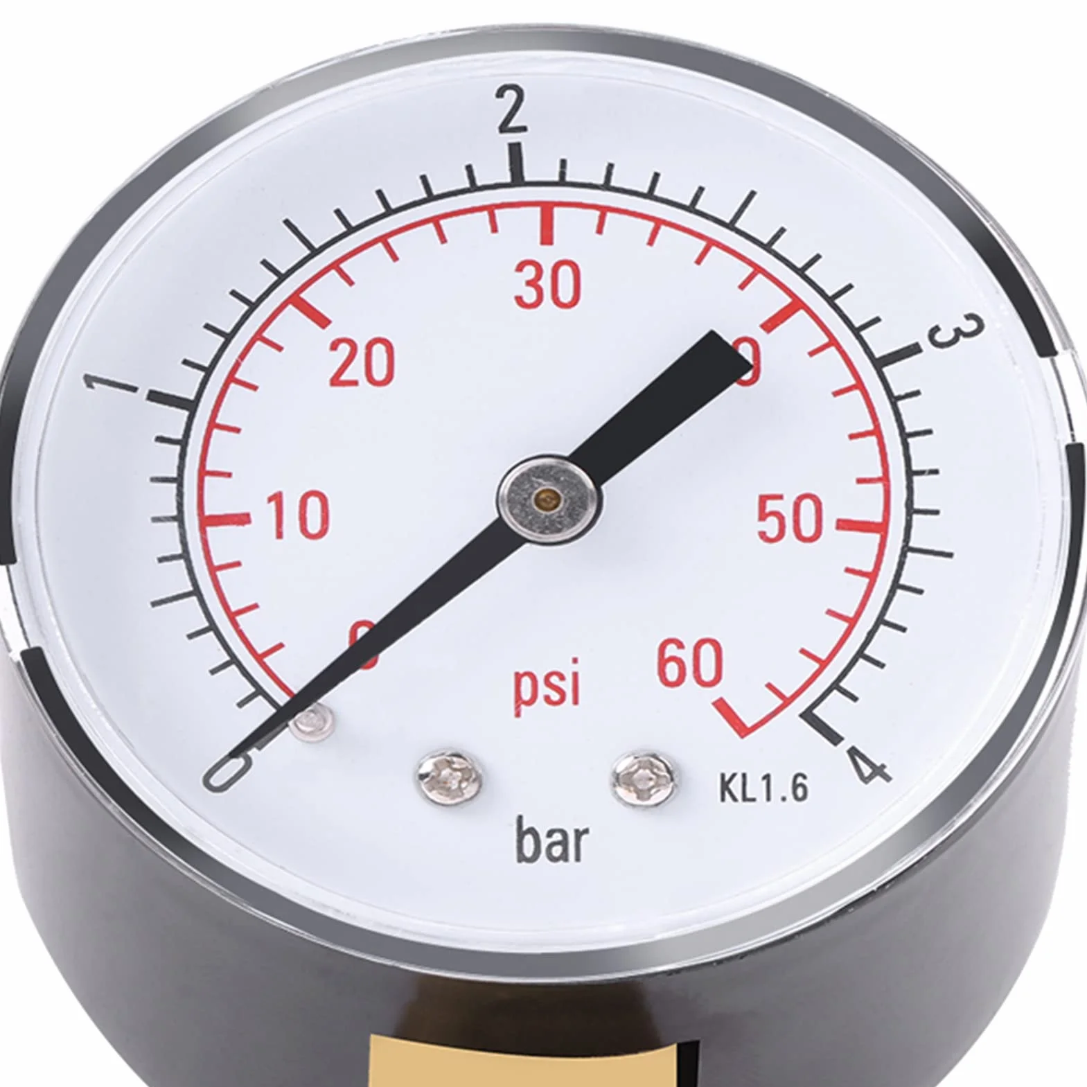 1 szt. manometr, manometr, paliwo, ciśnieniomierz, ciśnieniomierz, miernik ciśnienia 0-4 bar/0-60 psi NP