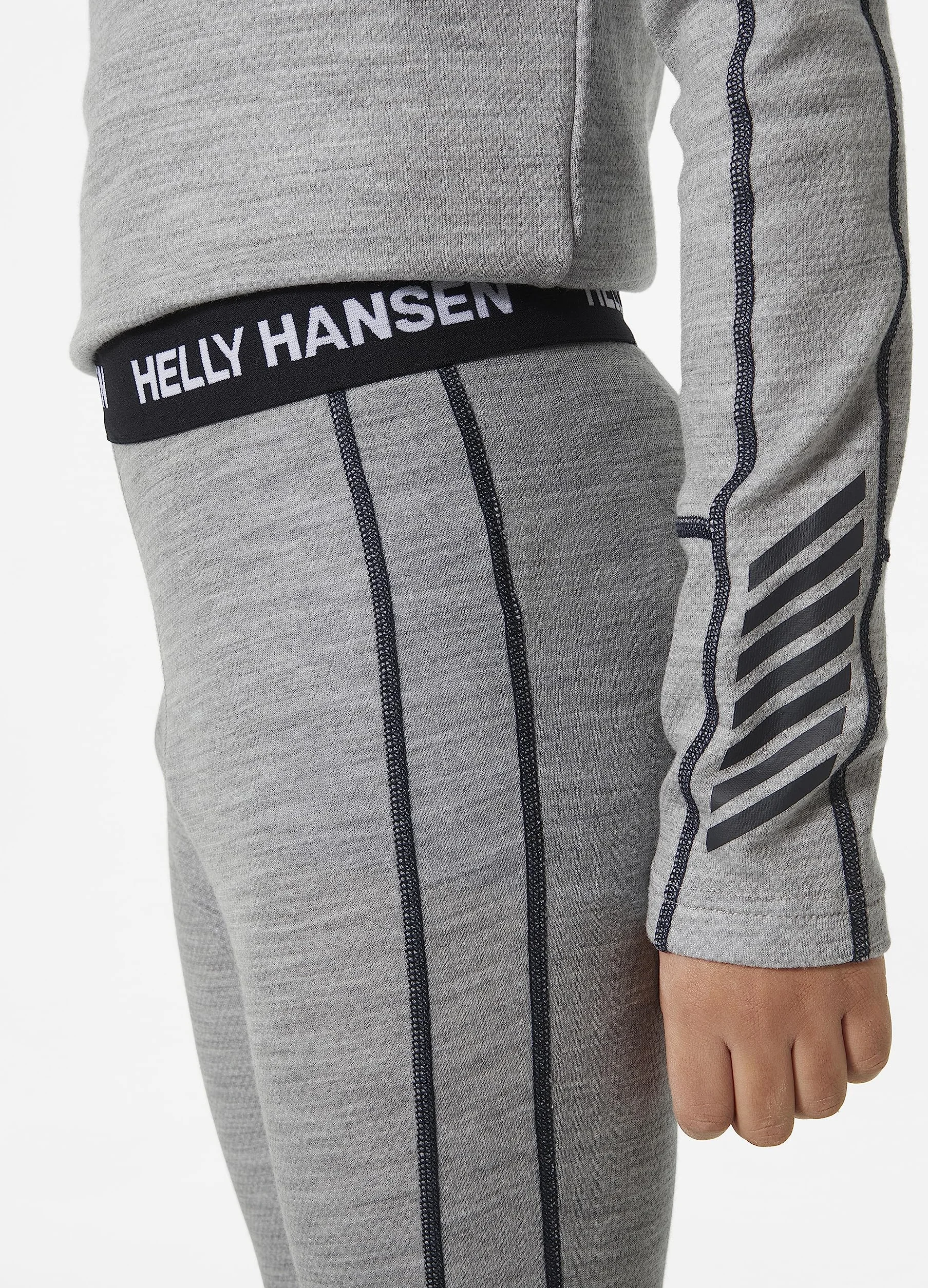 Helly Hansen Jr LIFA Merino Midweight zestaw szary melanż 14