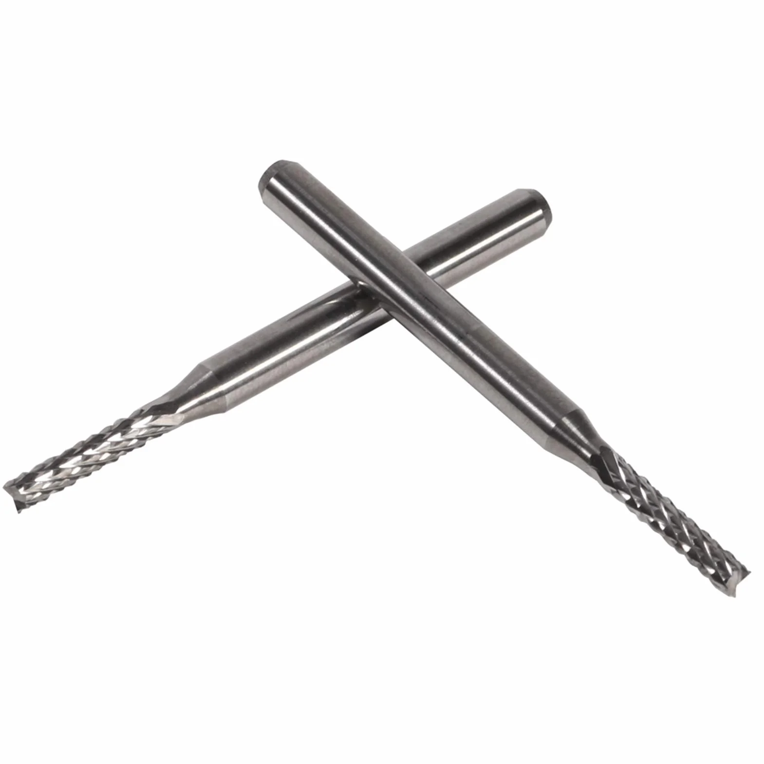 Zestaw Frezów Palcowych, 10 Szt. 2 Mm Frezów Palcowych Z Węglika Spiekanego, Frezów CNC Z Chwytem 1/8 Cala, Bitów Do Grawerowania 3,175 Mm Frez SMT/CNC/PCB Do Grawerowania PCB