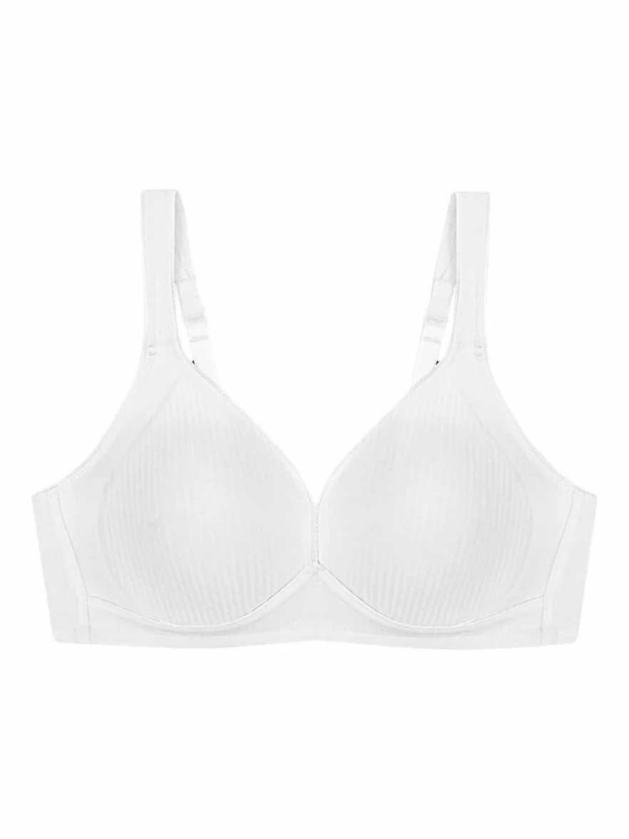 Triumph Modern Soft + Cotton N biustonosz bez fiszbin Kobiety , biały (White 03) , 90E