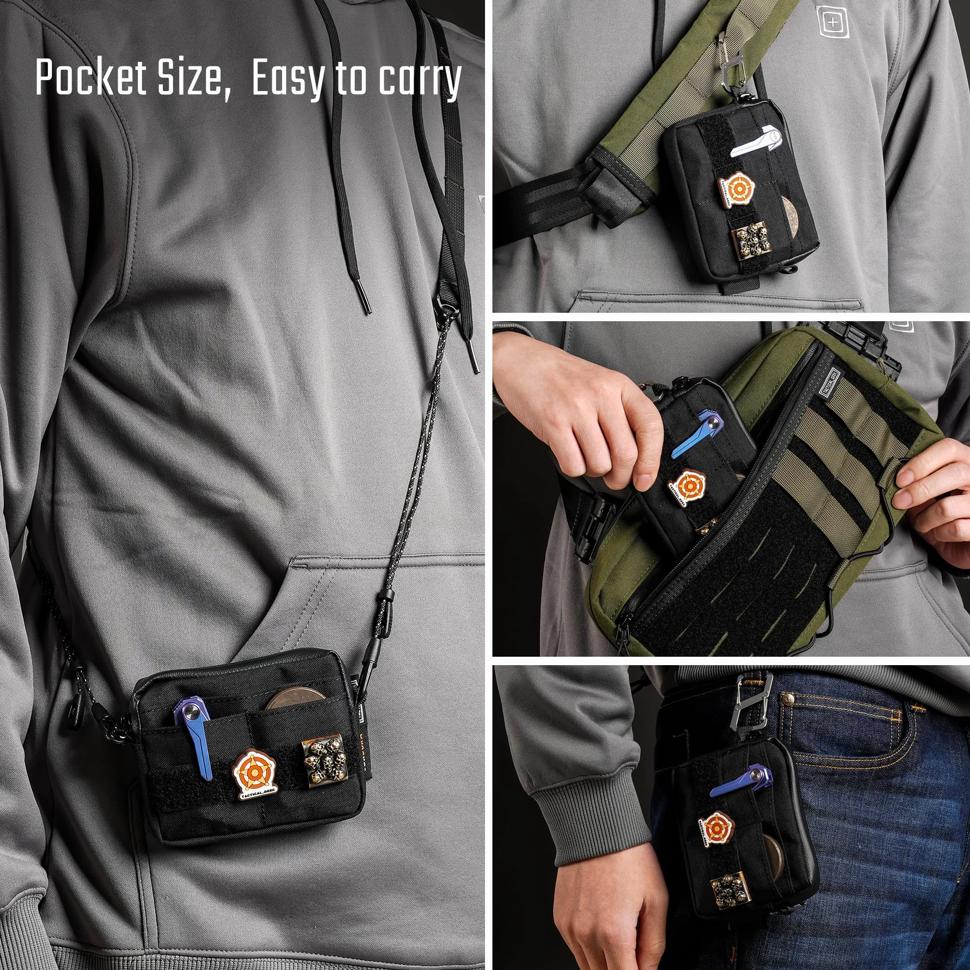 TACTICAL GEEK Torba EDC Molle Organizer Cordura 500D TAC Narzędziowa
