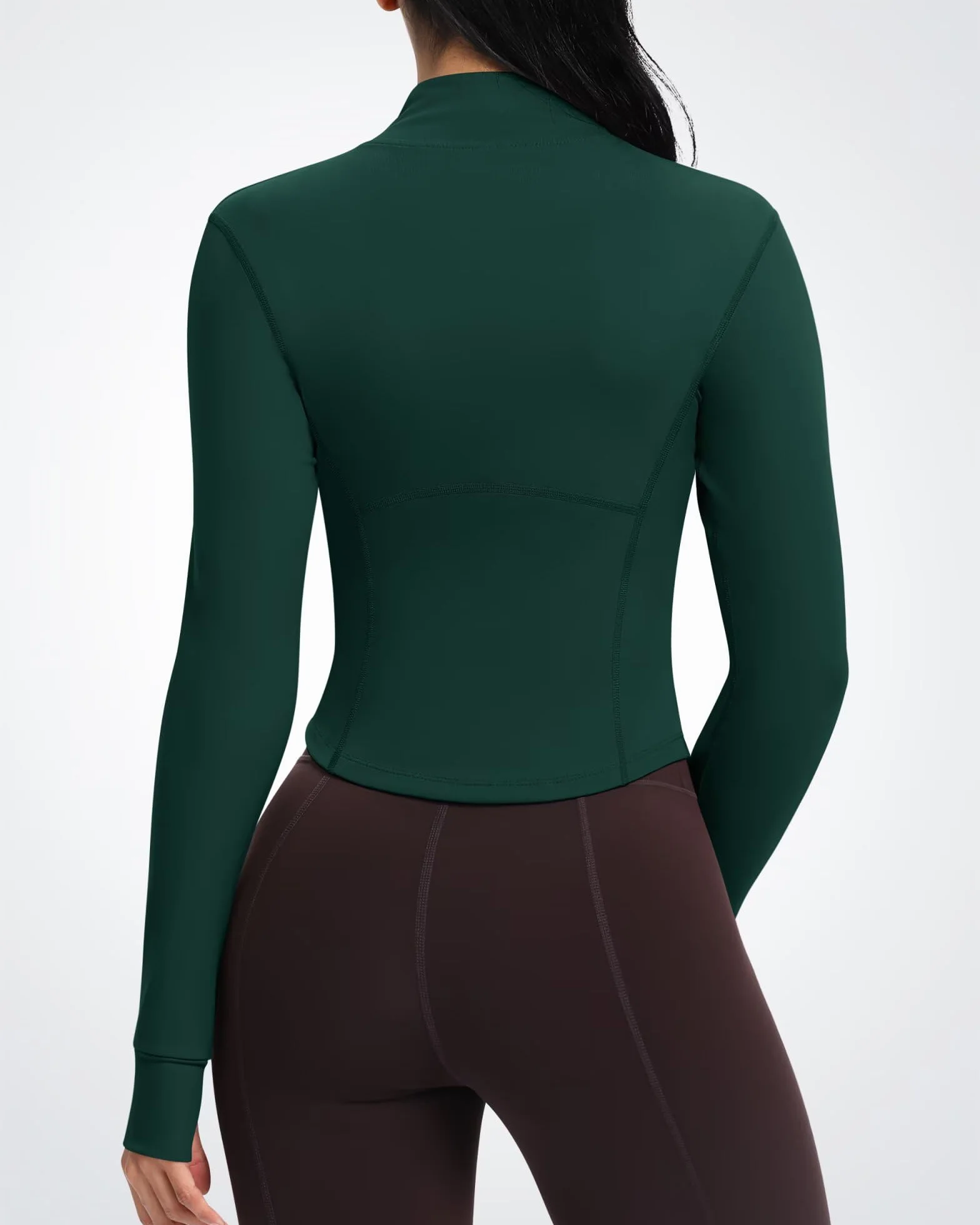 QUEENIEKE damska kurtka do biegania slim fit i miękka w dotyku bluza sportowa z pełną boczną kieszenią na zamek błyskawiczny