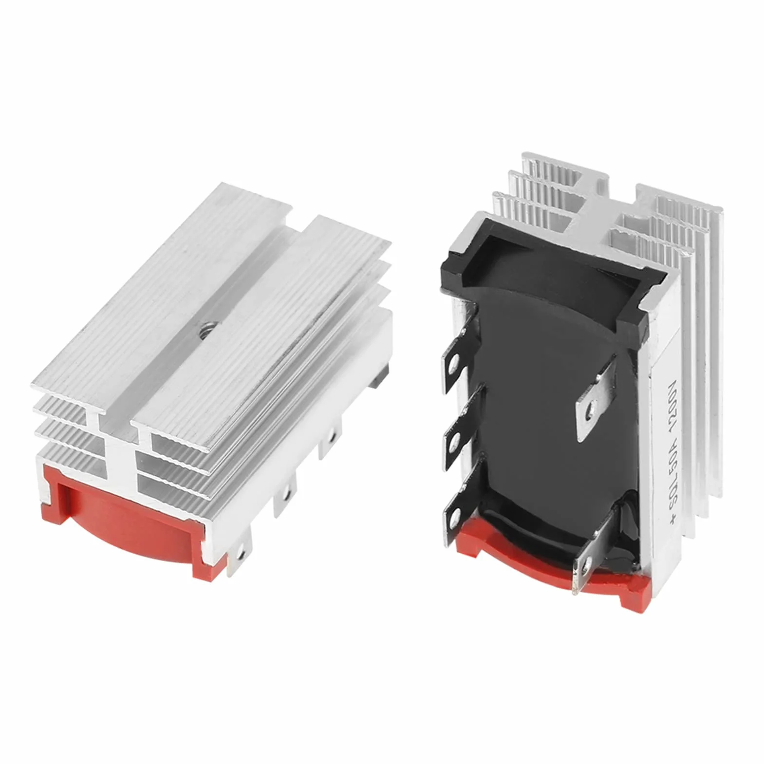 Zestaw 2 Trójfazowych Mostków Prostowniczych 50A 1200V Wysokowydajna Dioda Prostownicza Mostkowa Z Aluminiowym Radiatorem
