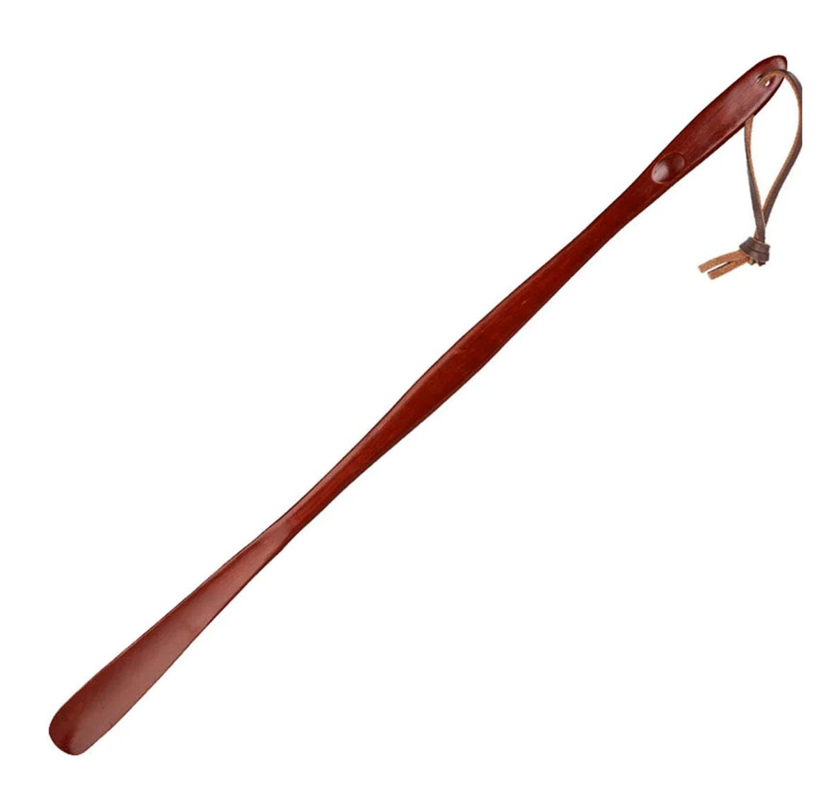 Drewniana łyżka do butów z długą rączką(Dark Red 75cm)