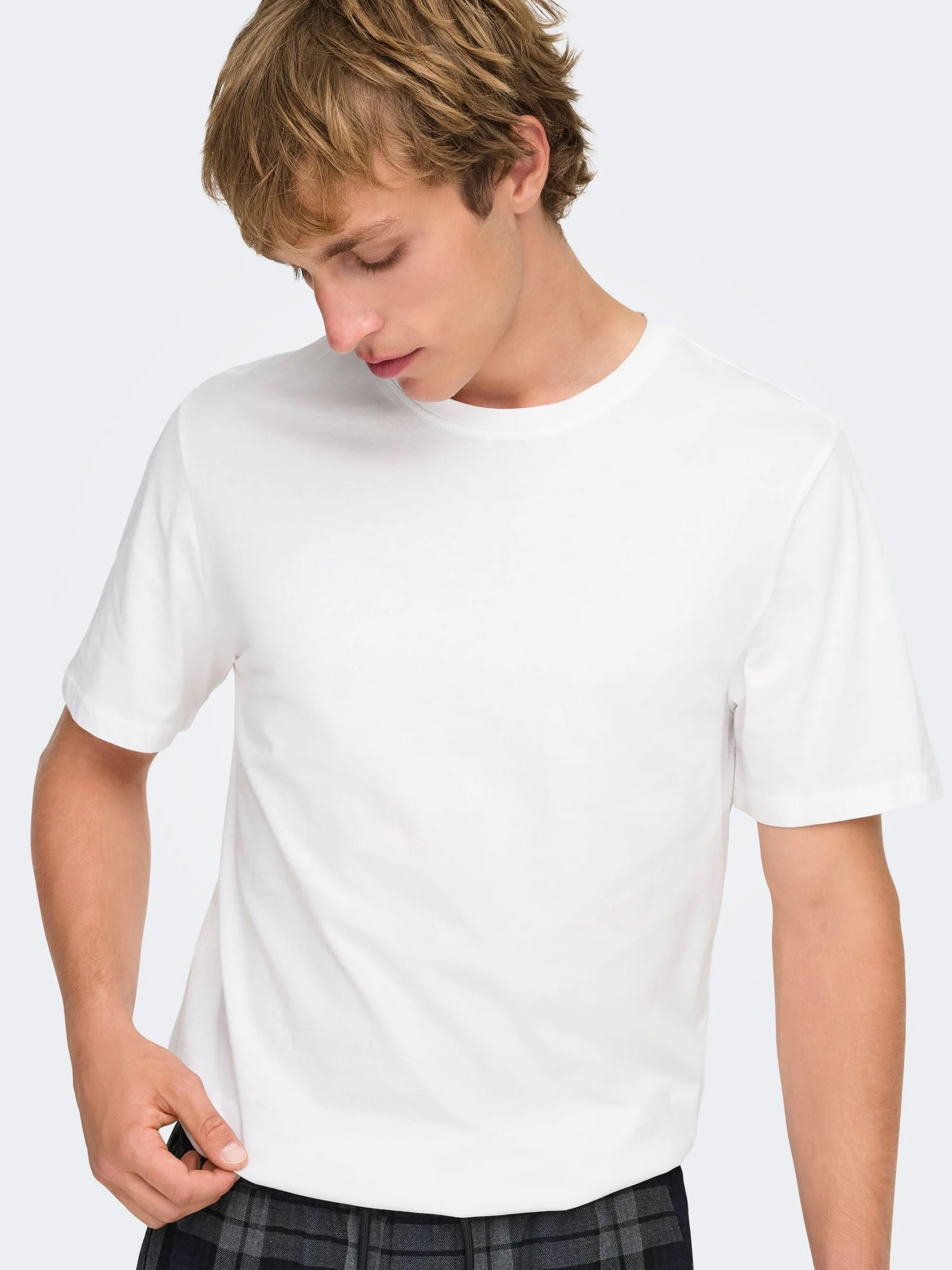 Only & Sons Koszulka Mężczyźni Onsmatt Longy Ss Tee Noos