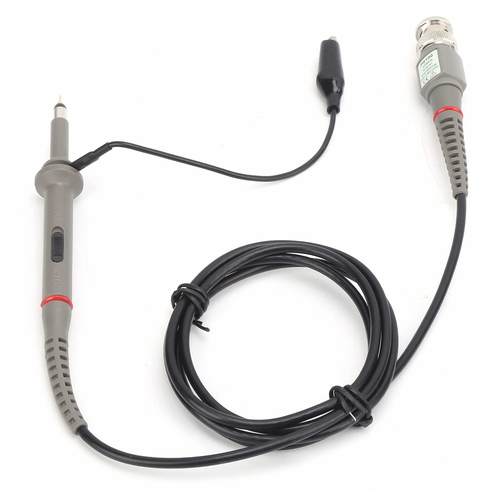 Sonda Testowa, Oscyloskop P6100 1X 10X 6 MHz-100 MHz Cyfrowe Profesjonalne Przenośne L Sondy Akcesoria do Instalacji Zamiennych Ogólnego Przeznaczenia
