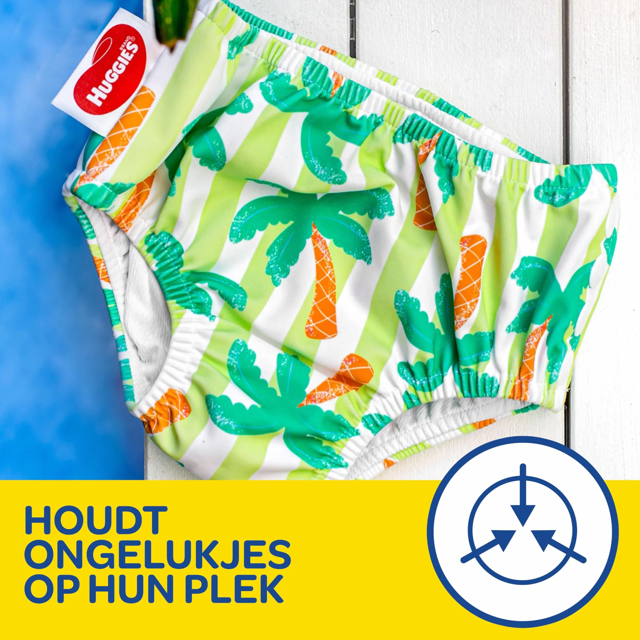 Huggies Little Swimmers, rozmiar 3-4 (7-15 kg), 1 pieluszka wielokrotnego użytku z tropikalnym wzorem