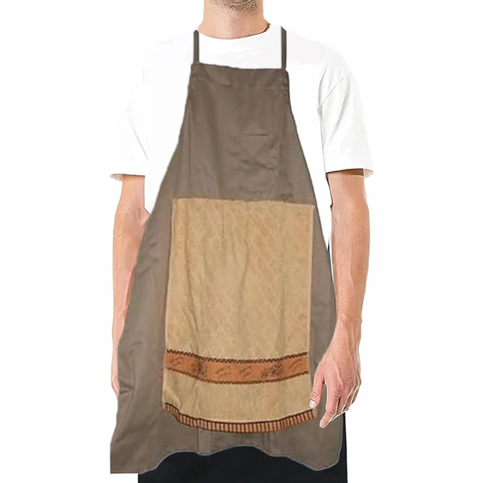 Prank Apron, zabawny kostium szefa kuchni z ręcznikiem do prania, nowość do prania, do grilla, pieczenia, warsztatu, ceramiki, studia artystycznego, cateringu, kuchni i upominków kuchennych
