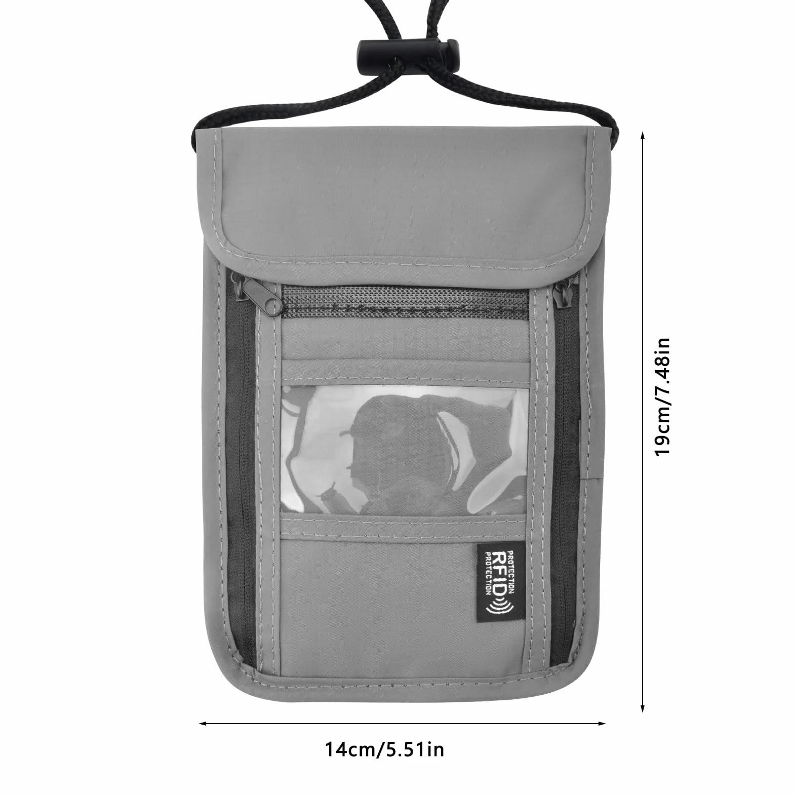 VOSSOT Torba na klatkę piersiową, uniseks, torba podróżna z ochroną RFID, wodoszczelna torba na paszport, organizer dla mężczyzn, kobiet, dzieci, chłopców, dziewczynek, maksymalne bezpieczeństwo na