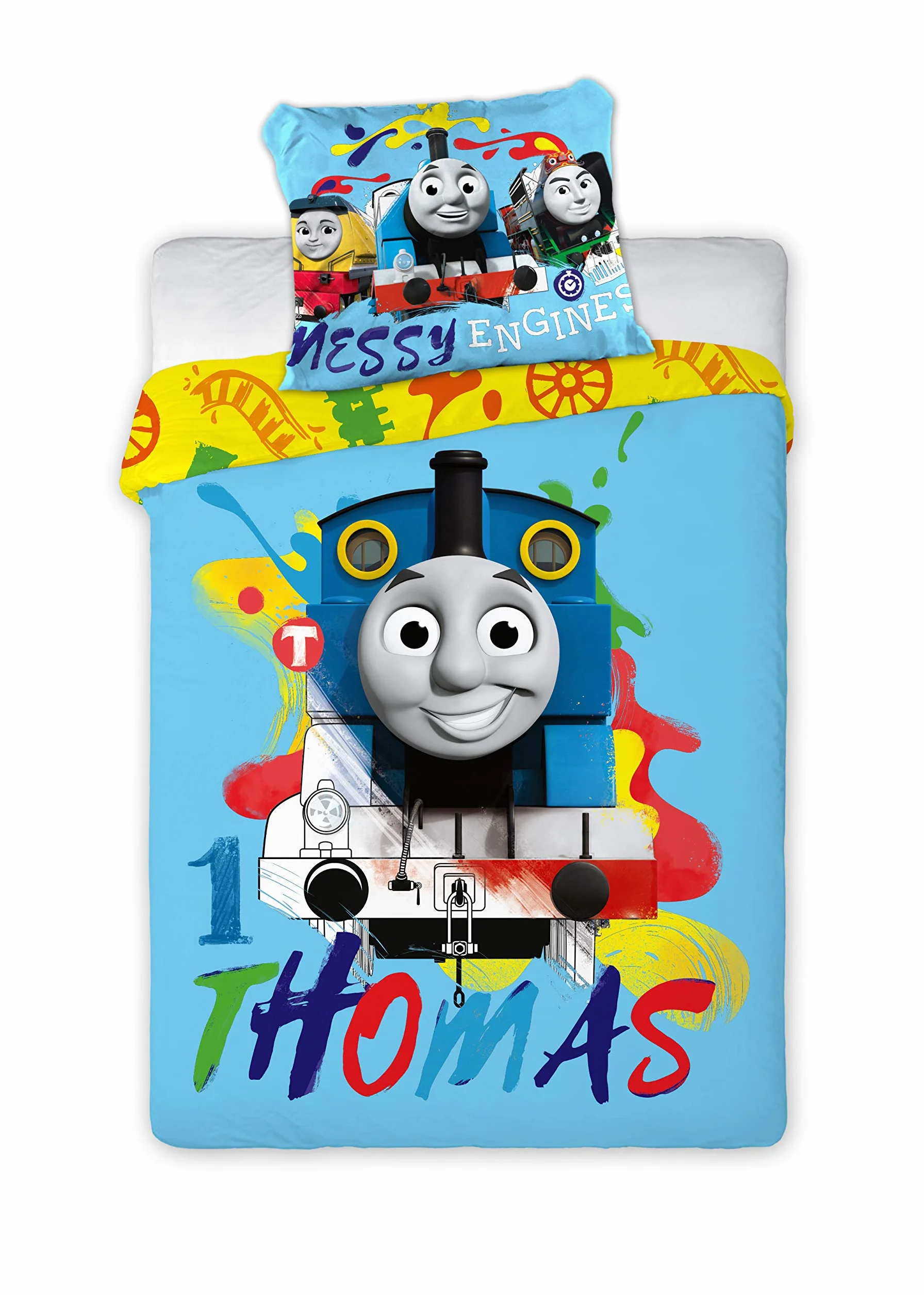 Thomas and Friends 046 pościel dziecięca pościel dziecięca 100 x 135 cm + 40 x 60 cm