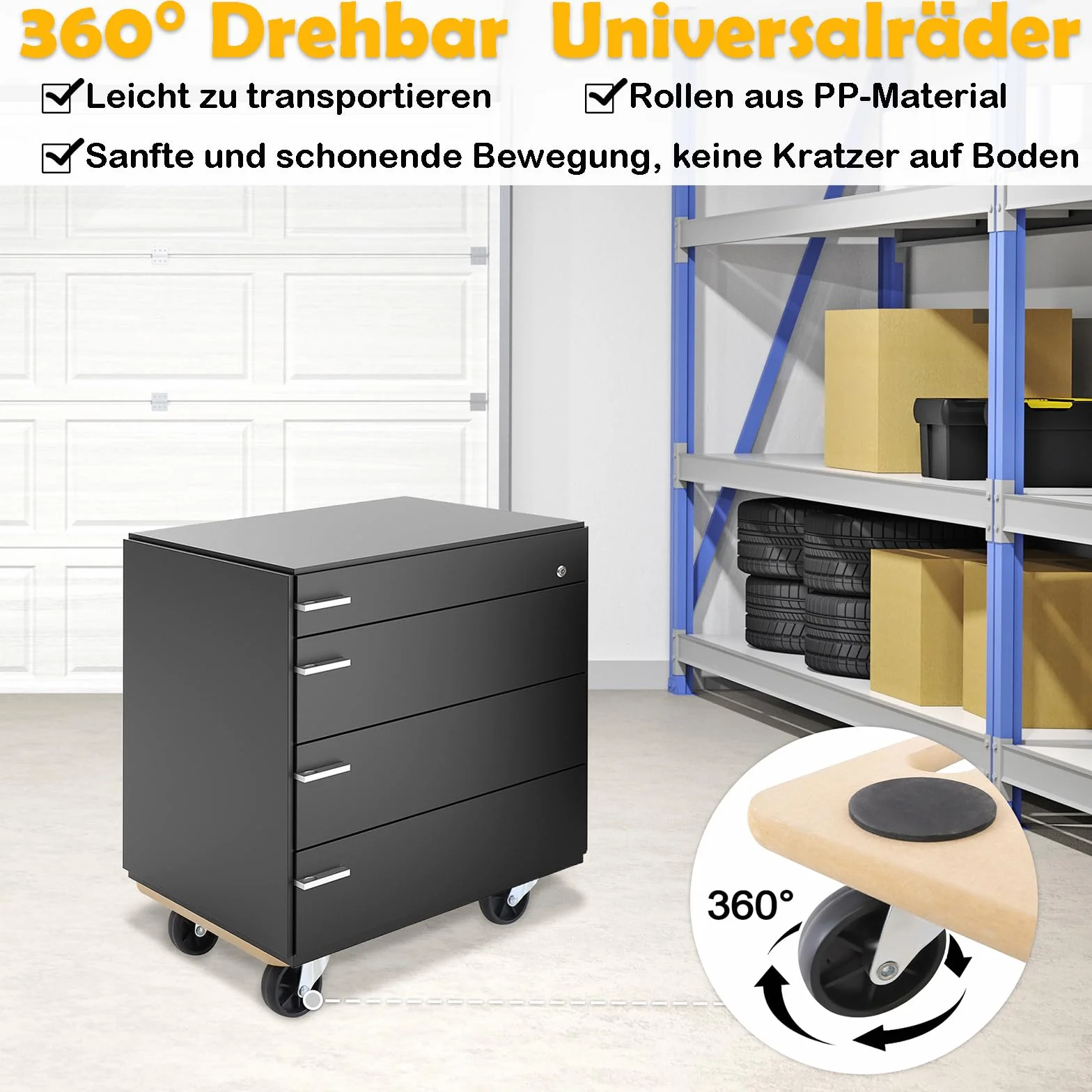 UISEBRT 2 rolki transportowe 580 x 290 x 108 mm, transport, z płyty MDF, do transportu mebli, do przeprowadzki, transportu mebli – nośność 200 kg