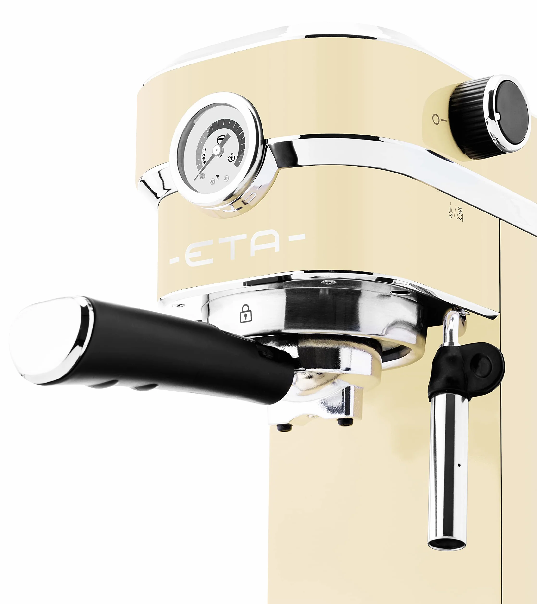 ETA Sitko Storio I beżowy I ekspres do espresso I dysza do pianki mlecznej I 20 bar I zbiornik na wodę 750 ml I 1350 W