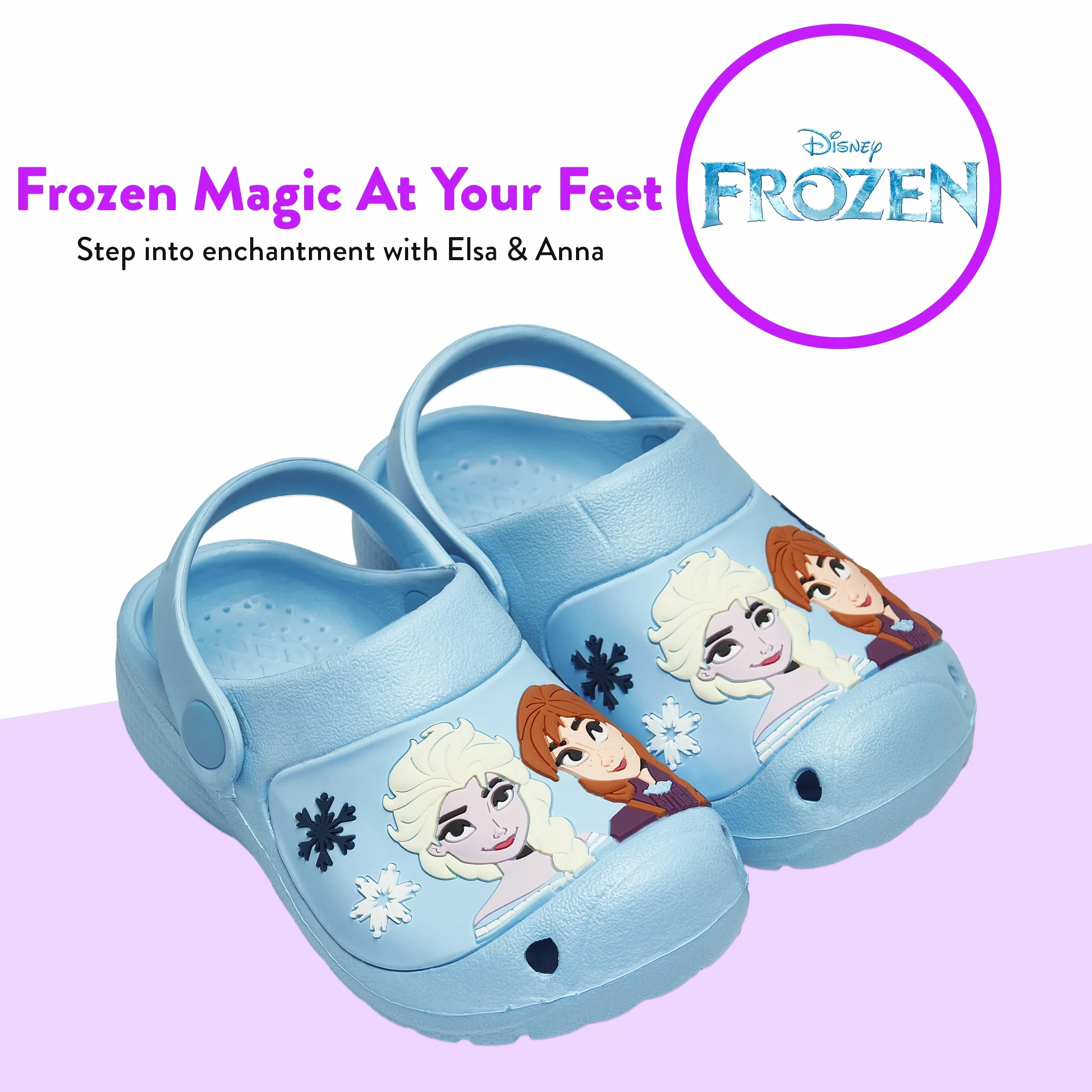 Buty Disney Frozen dla Dziewczynek Elsa Anna Drewniaki Letnie