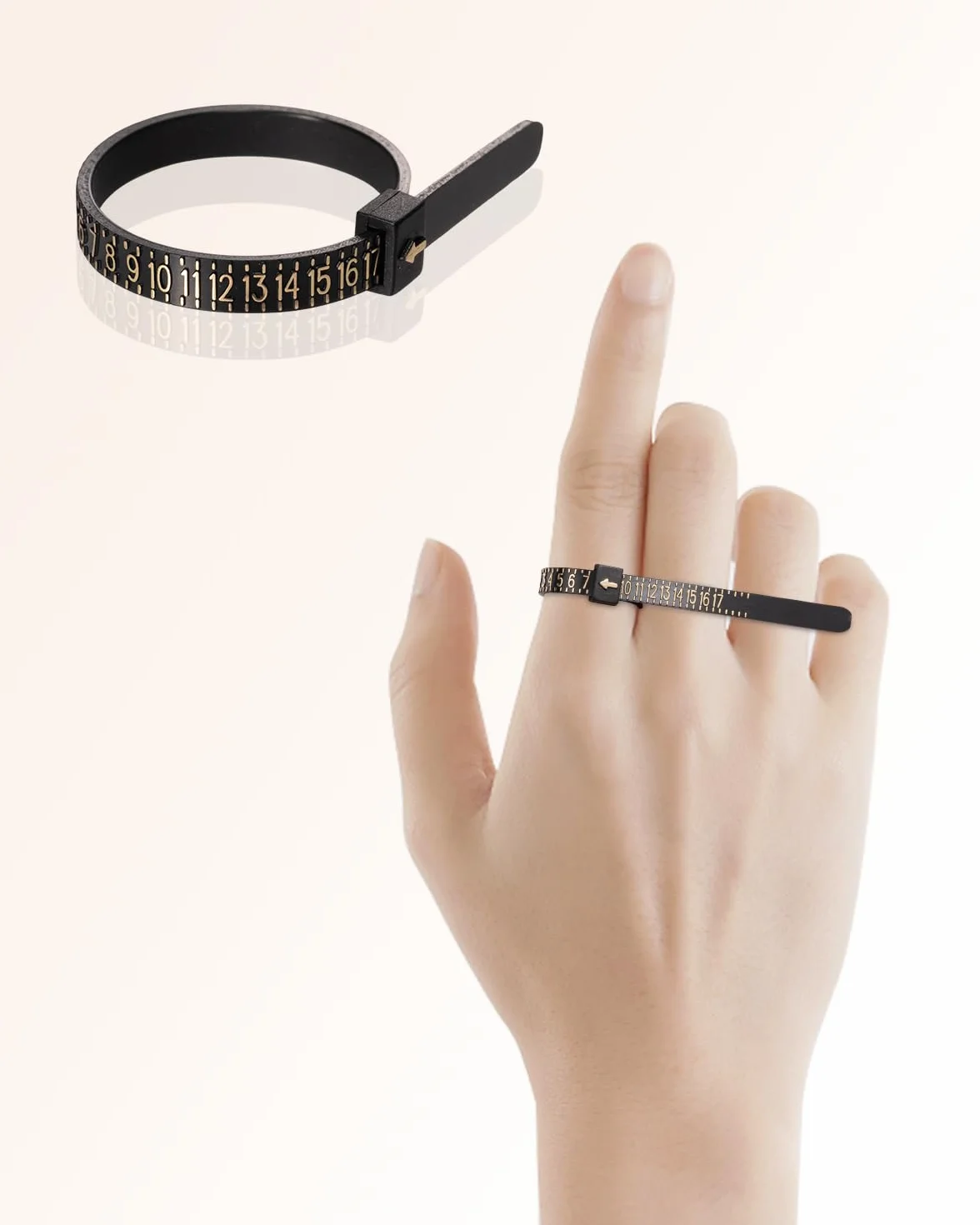 Meowoo Ring Sizer UK Wagi pomiarowe Zestaw narzędzi do pomiaru średnicy pierścieni