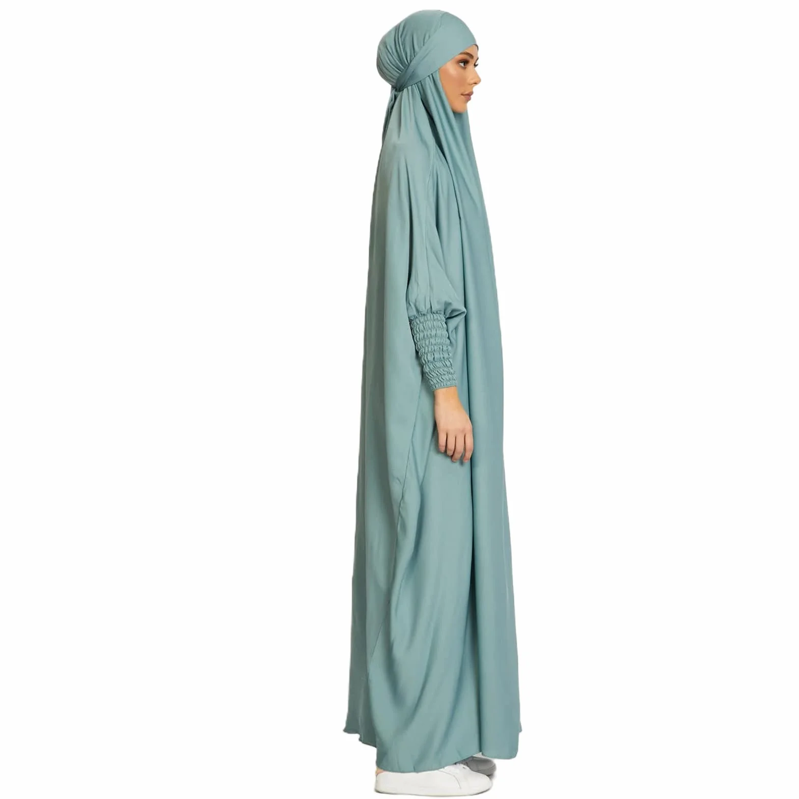 BRONG Jilbab Sukienka Muzułmańska Maxi z Hidżabem