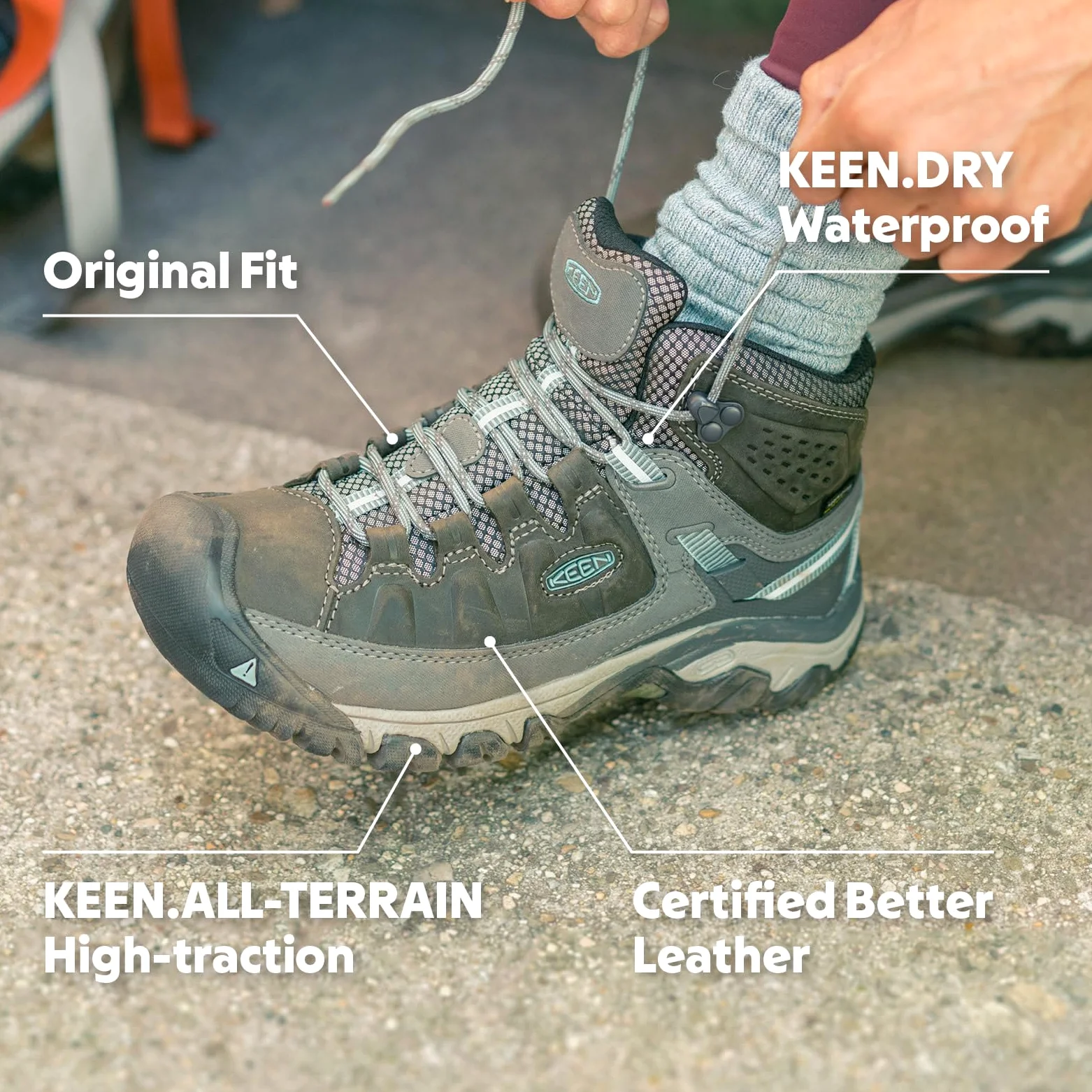 Keen Damskie buty trekkingowe Targhee Iii Mid Wp z wysokim stanem, 14,5