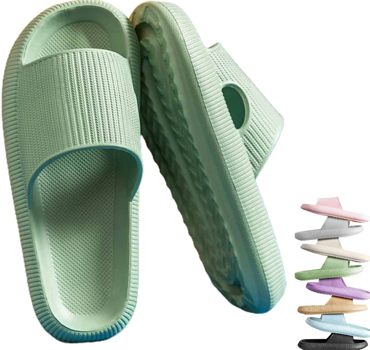 Cloud Slippers Miękkie Wygodne Klapki z Grubą Podeszwą EVA Antypoślizgowe Kapcie Plaża Dom Ogród Rozmiary 34-47