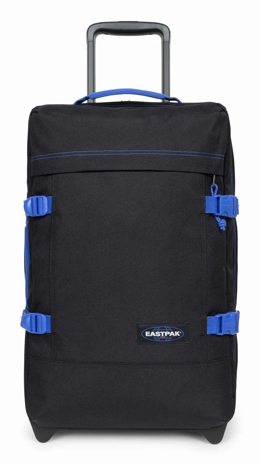 Eastpak Walizka Tranverz S - bagaż podręczny z zamkiem TSA, dwoma przegródkami i paskami kompresyjnymi, pojemność 42 l, 51 x 32,5 x 23 cm - Kontrast Black Blue