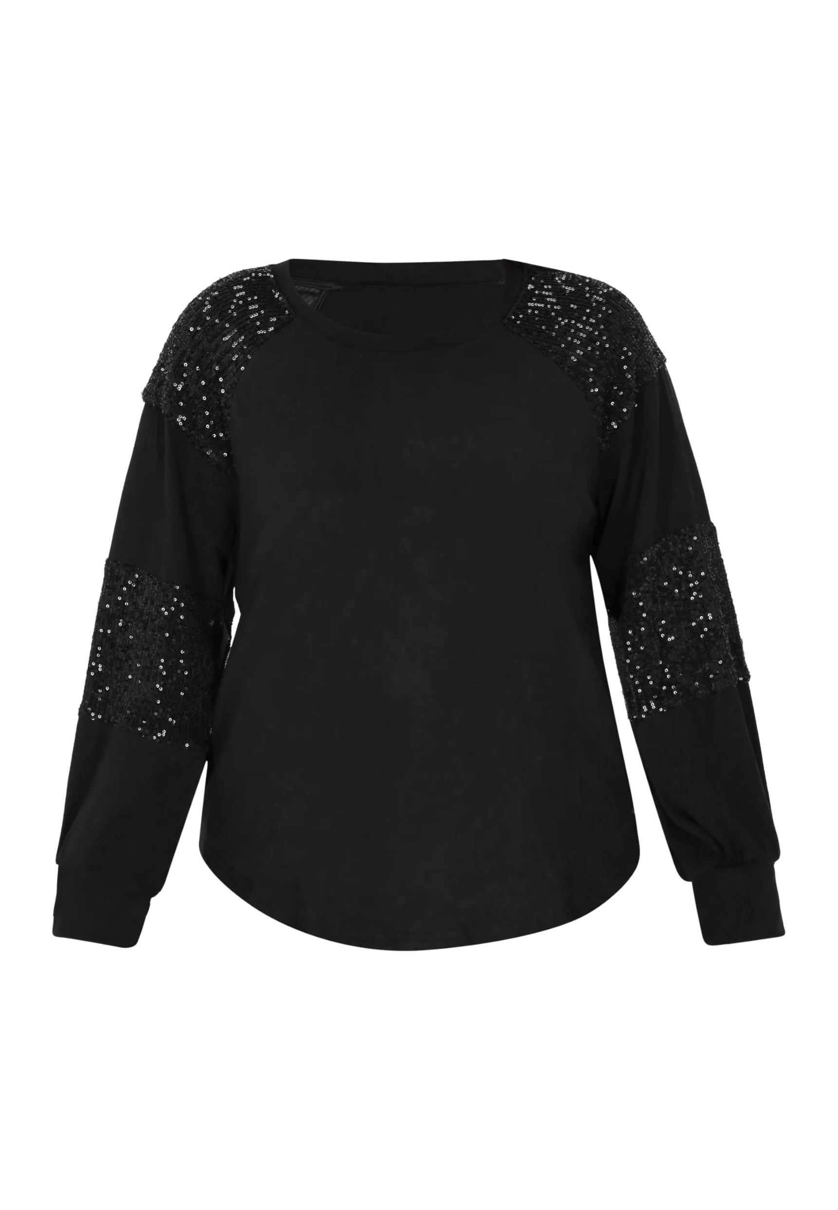 faina Damska bluzka plus size, czarna