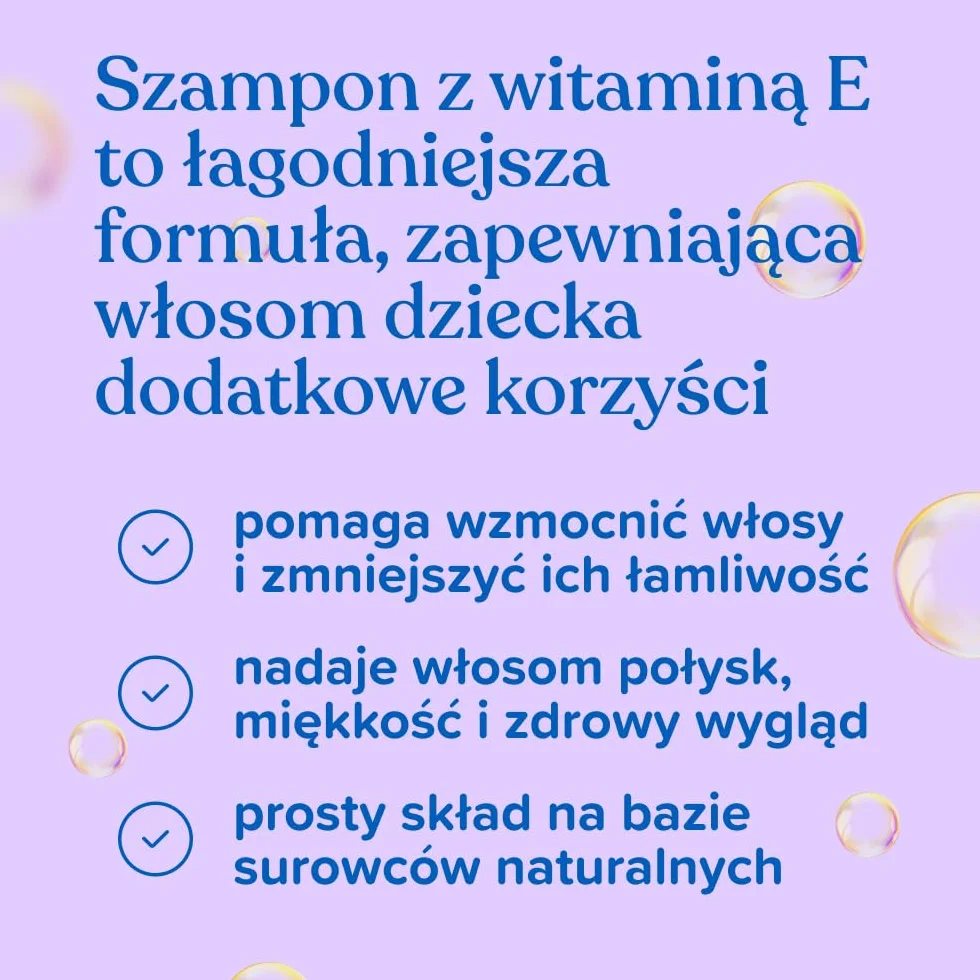 Johnson's Strength Drops szampon 500 ml, Szampon z witaminą E przeznaczony do pielęgnacji włosów, które wymagają wzmocnienia. Zmniejsza łamliwość włosów.