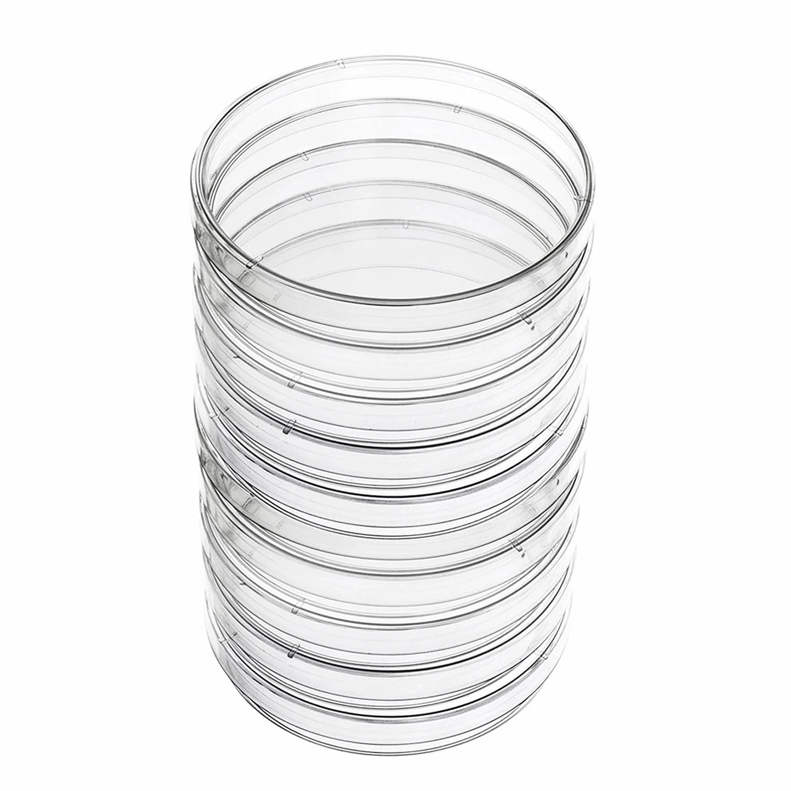 Naczynia Petri 60 * 60 * 15 mm, 10 szt Plastikowe Naczynia Petriego z Pokrywką Przezroczyste sterylne dla Mikroorganizmów Komórki Drożdże Bakteryjne