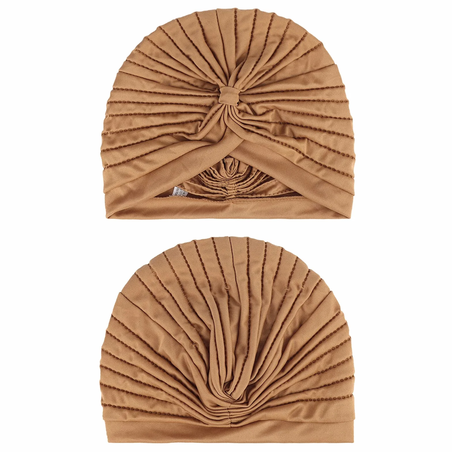 DRESHOW 5 Sztuk Damski Turban Afrykański Wzór Węzeł Opaska na Głowę Czapka Wstępnie Zawiązana Czapka Chemioterapia Kapelusz Przeciw Wypadaniu Włosów