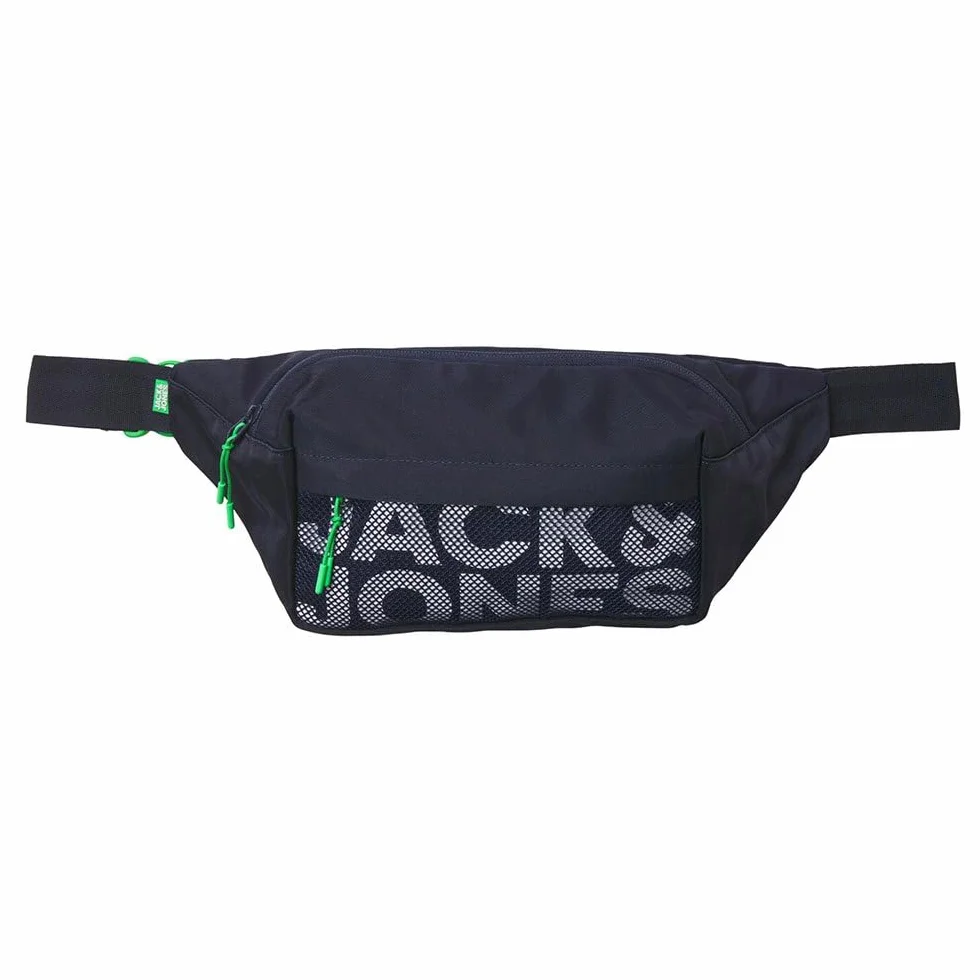 JACK & JONES Jacashford mesh Bumbag Bags, Navy Blazer/Szczegóły: island Green, jeden rozmiar