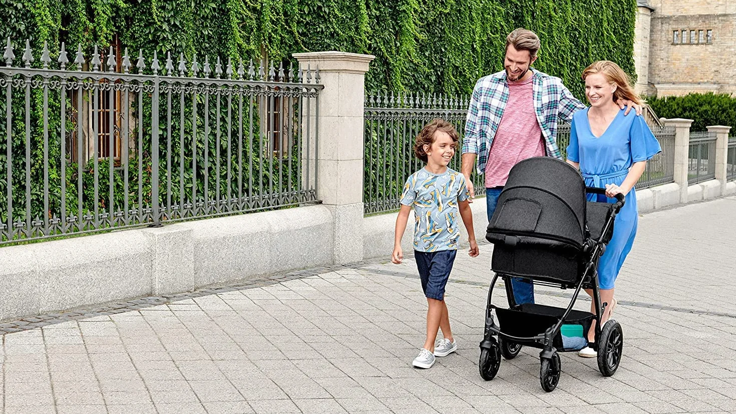 kk KinderkraftWielofunkcyjny Wózek Dziecięcy MOOV 3w1, Spacerówka, Travel system, Fotelik samochodowy i akcesoria w zestawie, Regulacja Oparcia, Amortyzowane koła i stelaż, do 22 kg, Szary