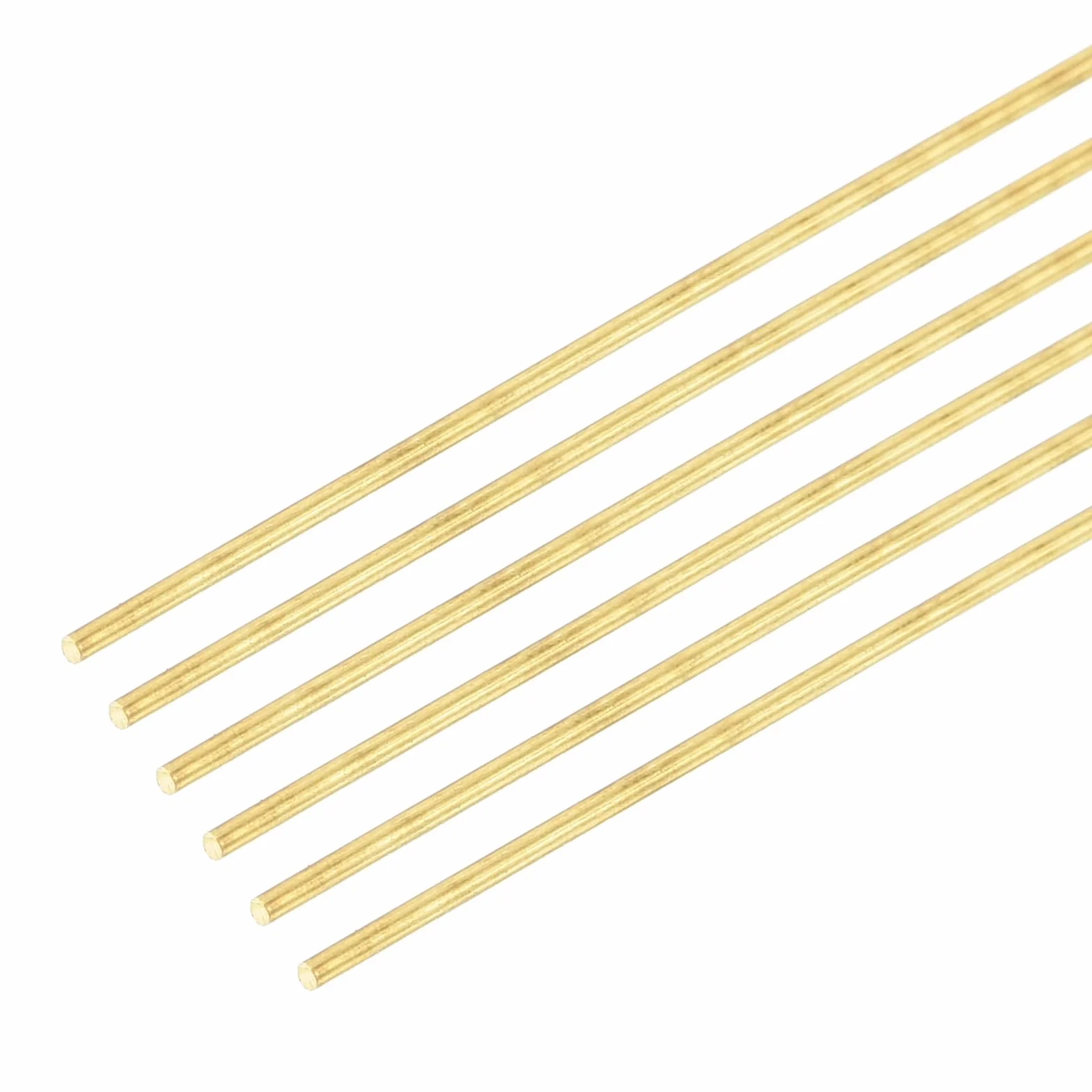 DMiotech 6 sztuk 1 mm x 300 mm mosiężne pręty okrągłe pręty do lutowania do samodzielnego wykonania mosiężny pręt tokarski model wału samolotu statek samochodowy
