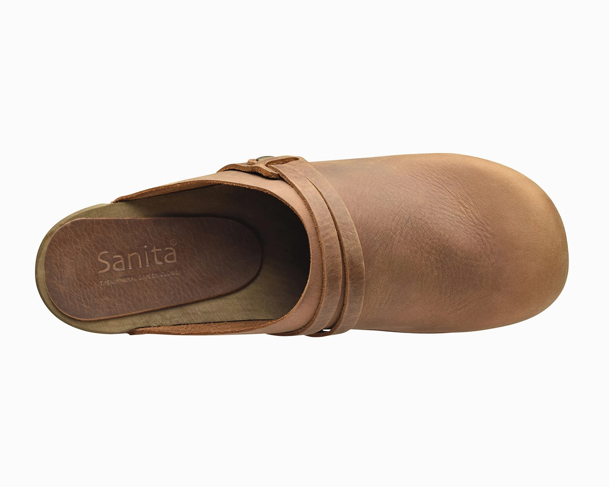 Sanita Ursana Mule Clog | Original Handmade Wooden Leather Clog for Women | Sustainable sole