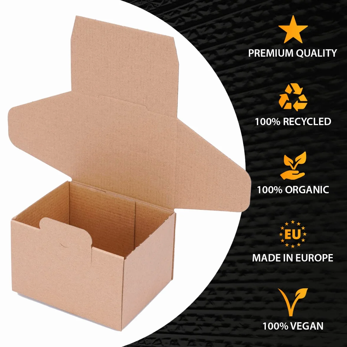 verpacking Kartony składane 120 x 100 x 80 mm brązowe (wymiary zewnętrzne 125 x 105 x 85 mm) WP 10 karton wysyłkowy karton DHL Hermes DPD GLS opakowanie (100 sztuk)