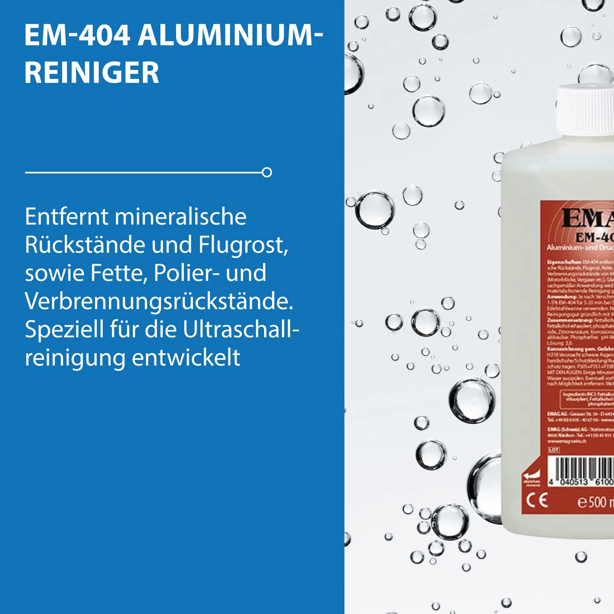 Emag EM404 koncentrat do czyszczenia, mineralny pojemnik na tylną ściankę, 500 ml