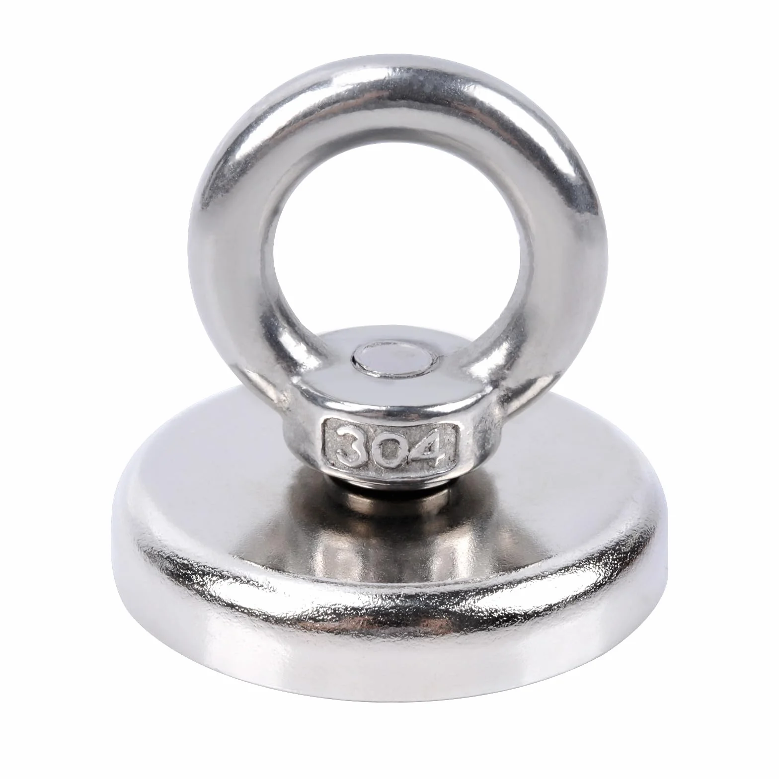 Silne magnesy neodymowe, siła ciągnąca, wytrzymałe, bardzo mocne magnesy, 48 mm, przemysłowy magnes do pobierania w rzece i ratownictwie, 1 opakowanie