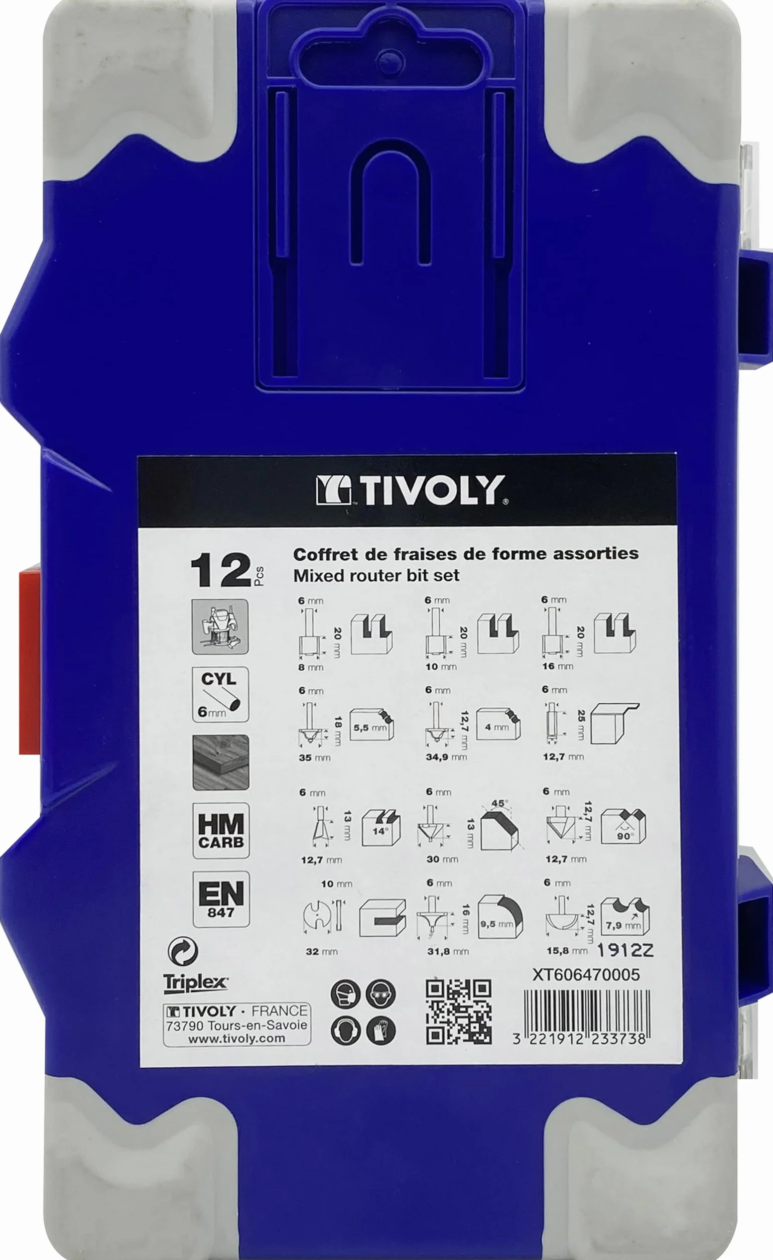 Tivoly XT606470005 różne kształty frezarki