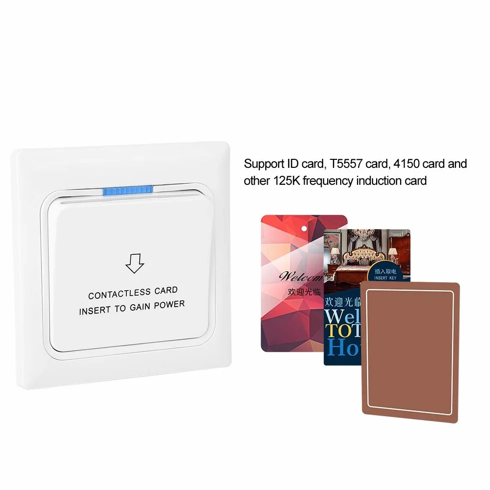Power Key Card Sensor Panel Przełącznika Rozpoznawania Energii Elektrycznej Przenośny Trwały Włącznik światła do Oszczędzania Energii w Hotelu Domowym