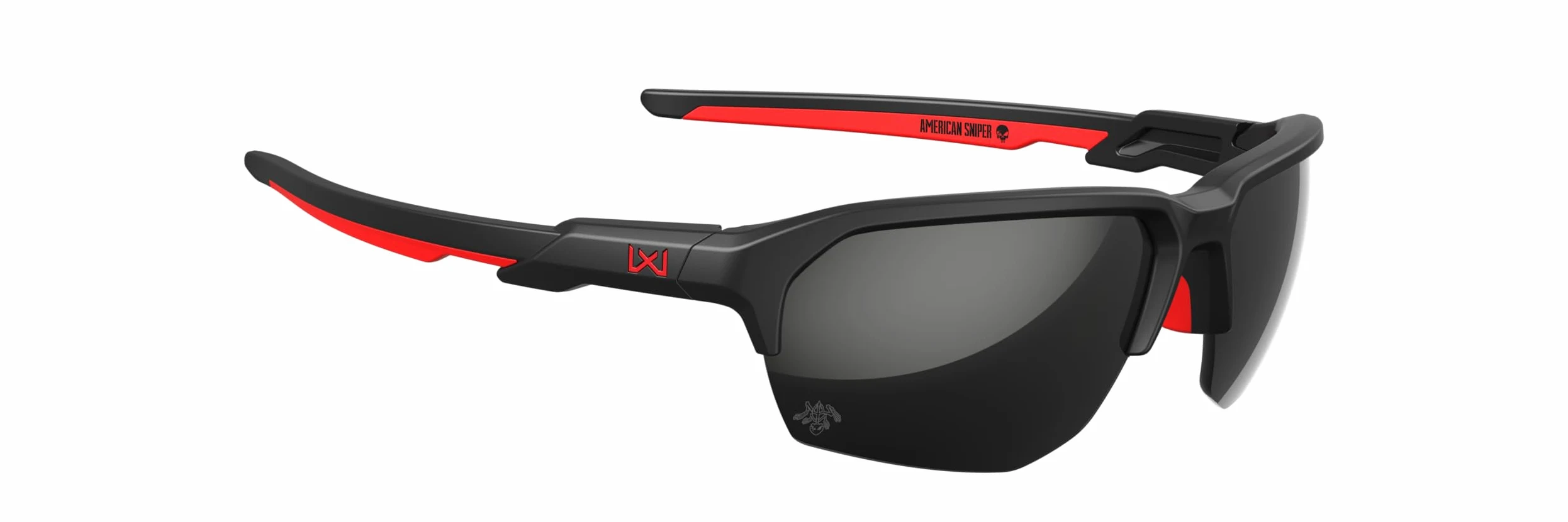 Wiley X JAKL Balistyczne okulary przeciwsłoneczne, okulary ochronne dla mężczyzn i kobiet, ochrona oczu przed promieniowaniem UV do fotografowania i na zewnątrz (czarna matowa czarna gumowa oprawka z