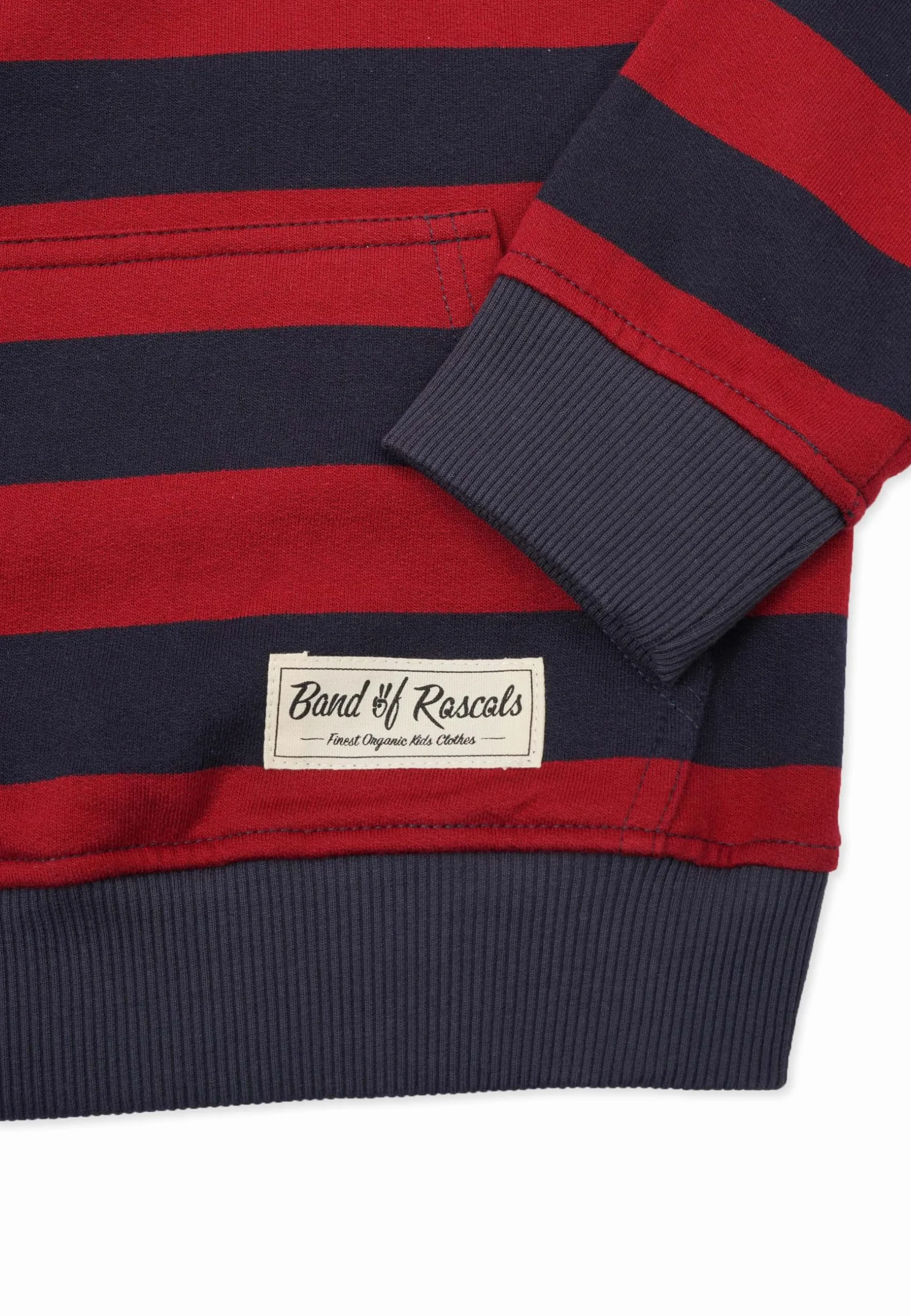 Band of Rascals Dziecięca bluza z kapturem Striped bawełna ekologiczna