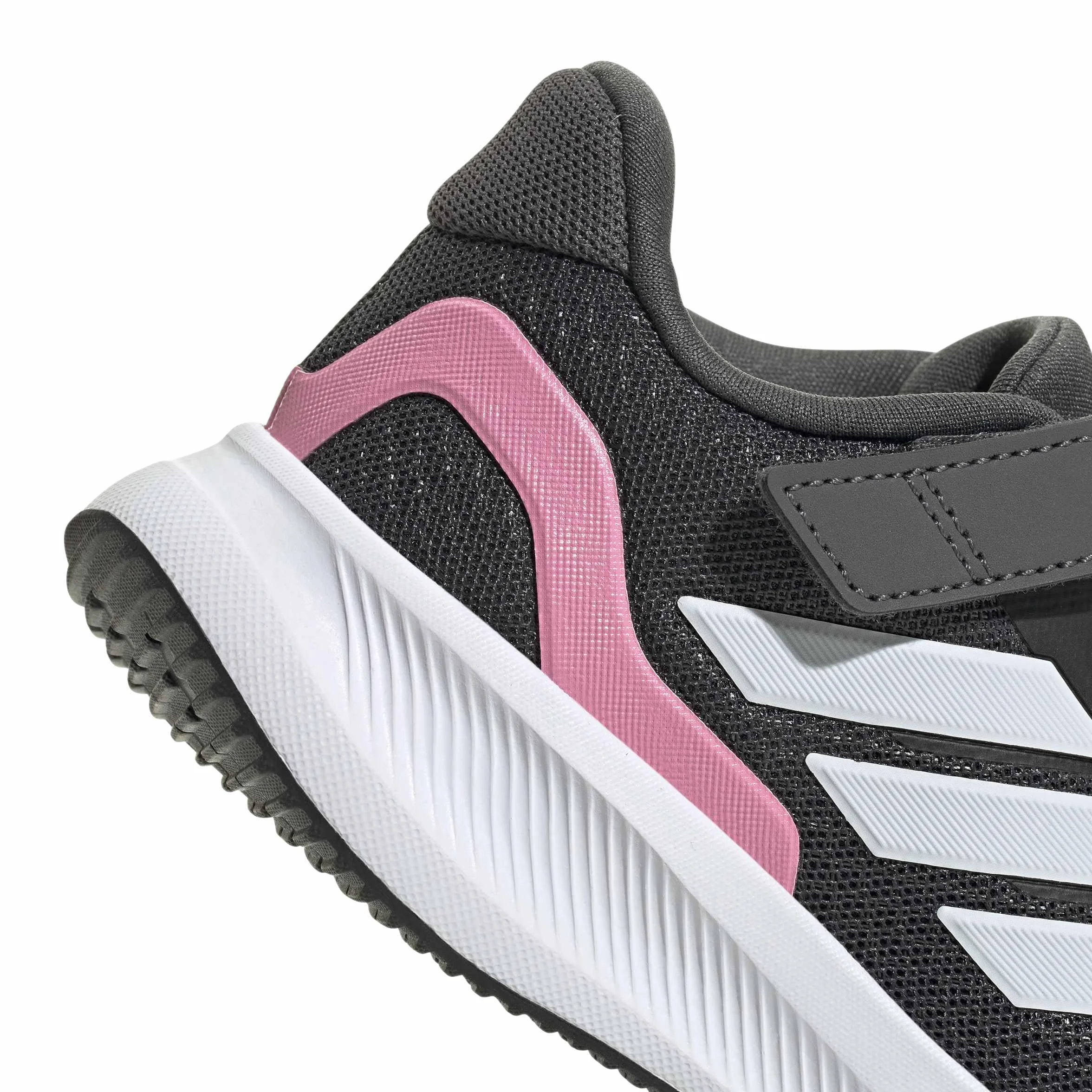 adidas Runfalcon 5 Kids Shoes Grey Six Crystal White Bliss Pink 30.5 EU