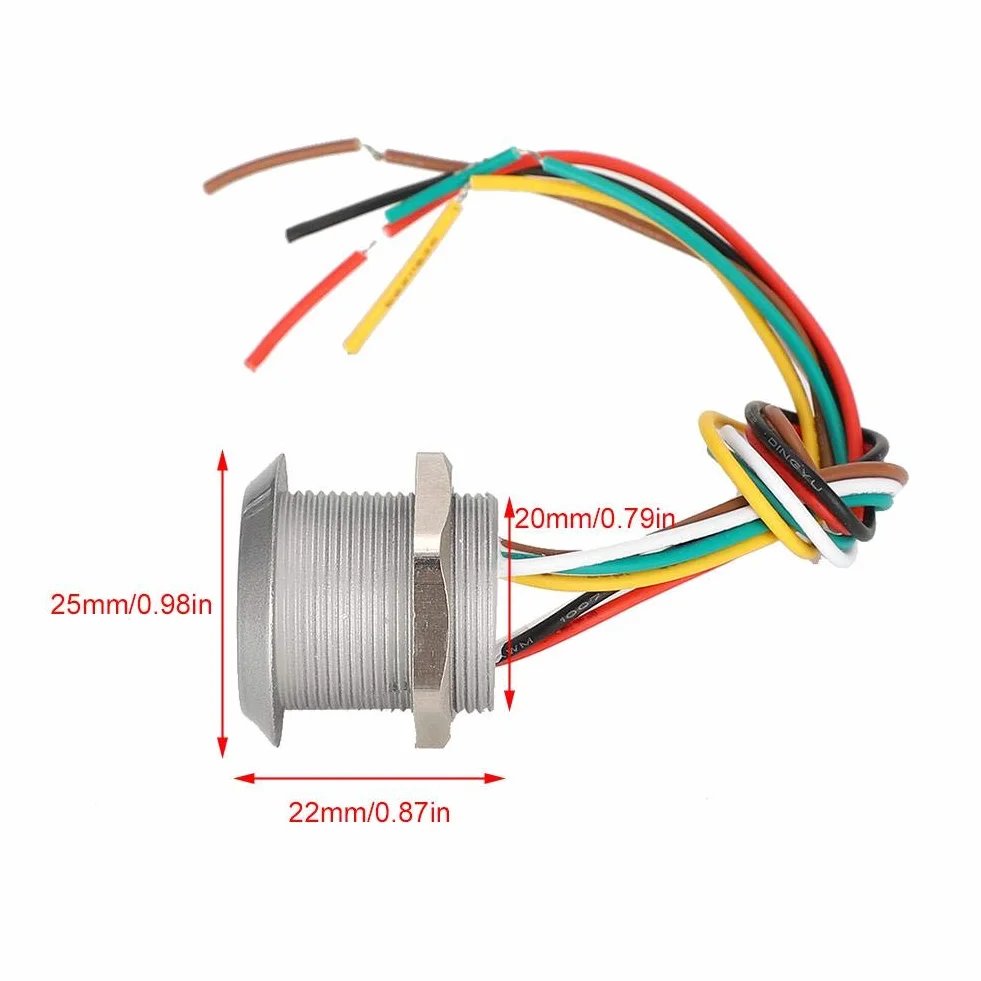 Sutinna Czytnik RFID, mini kontroler RFID Zintegrowany wodoodporny czytnik kontroli dostępu Wiegand26/34 interfejs dla 125 Khz (karta ID EM)/13,56 MHz (HID IC Card) (ID)