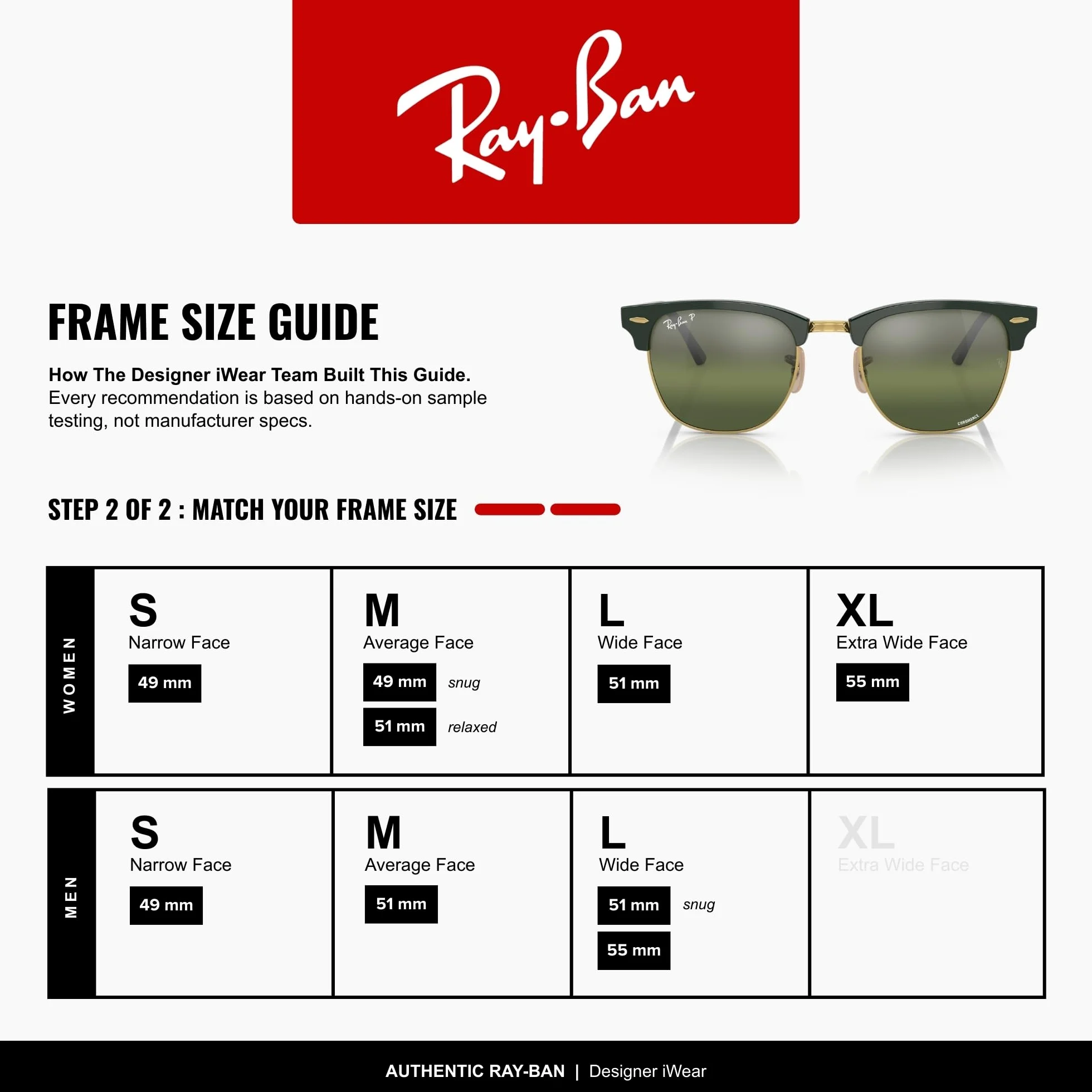 Ray-Ban Unisex Clubmaster okulary do czytania (5 sztuk)