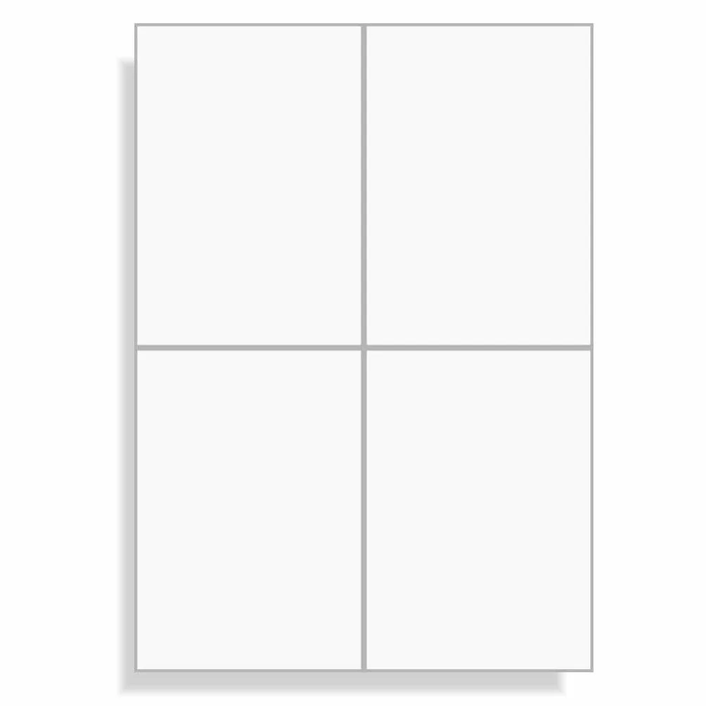 Printation Etykiety samoprzylepne 105 x 148 mm A4 10 arkuszy DIN A6