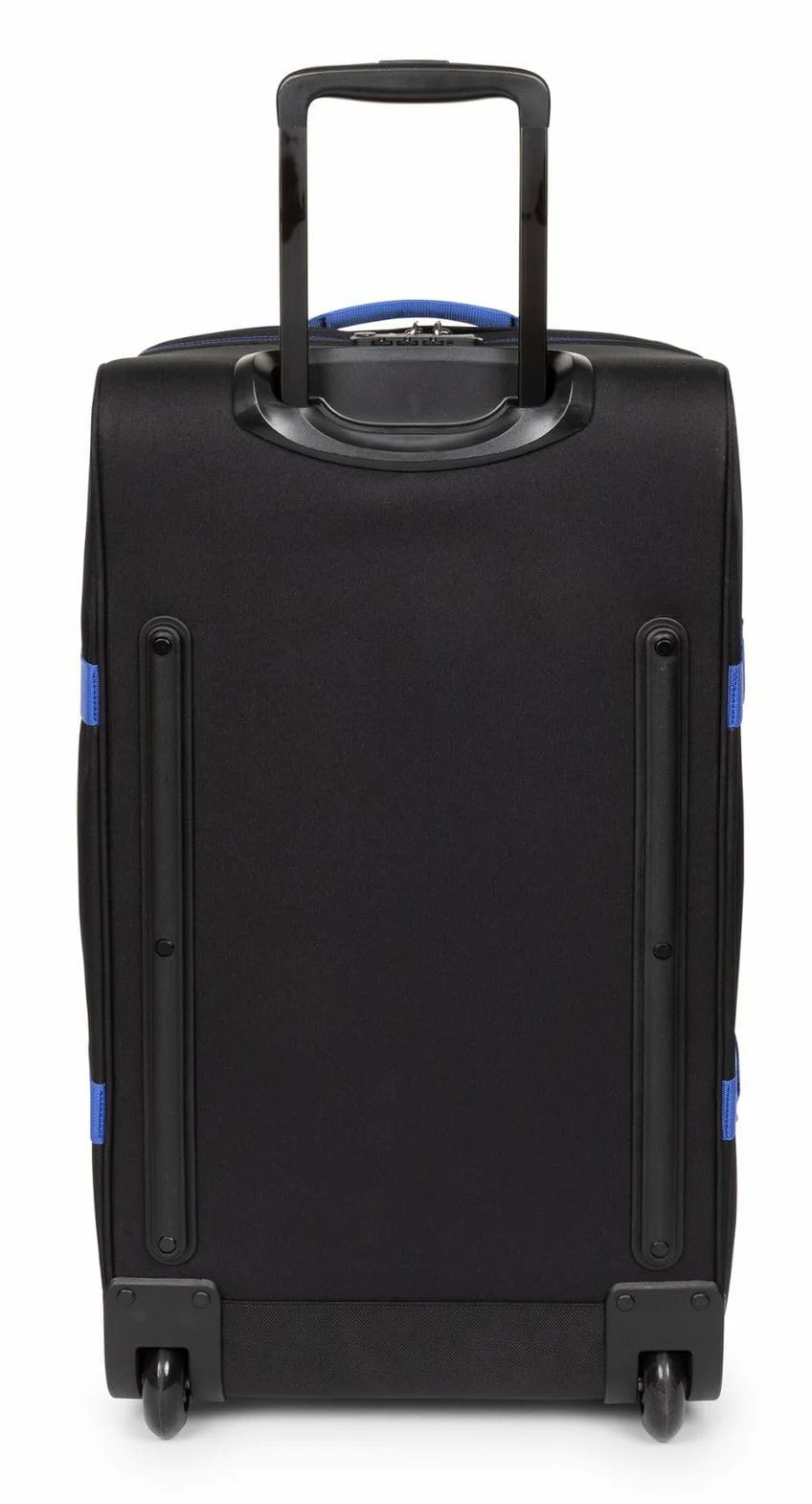 Eastpak Tranverz M walizka podróżna średniej wielkości z zamkiem TSA, dwoma przegródkami i paskami kompresyjnymi, pojemność 78 l, 67 x 35,5 x 30 cm - Kontrast czarno-niebieska