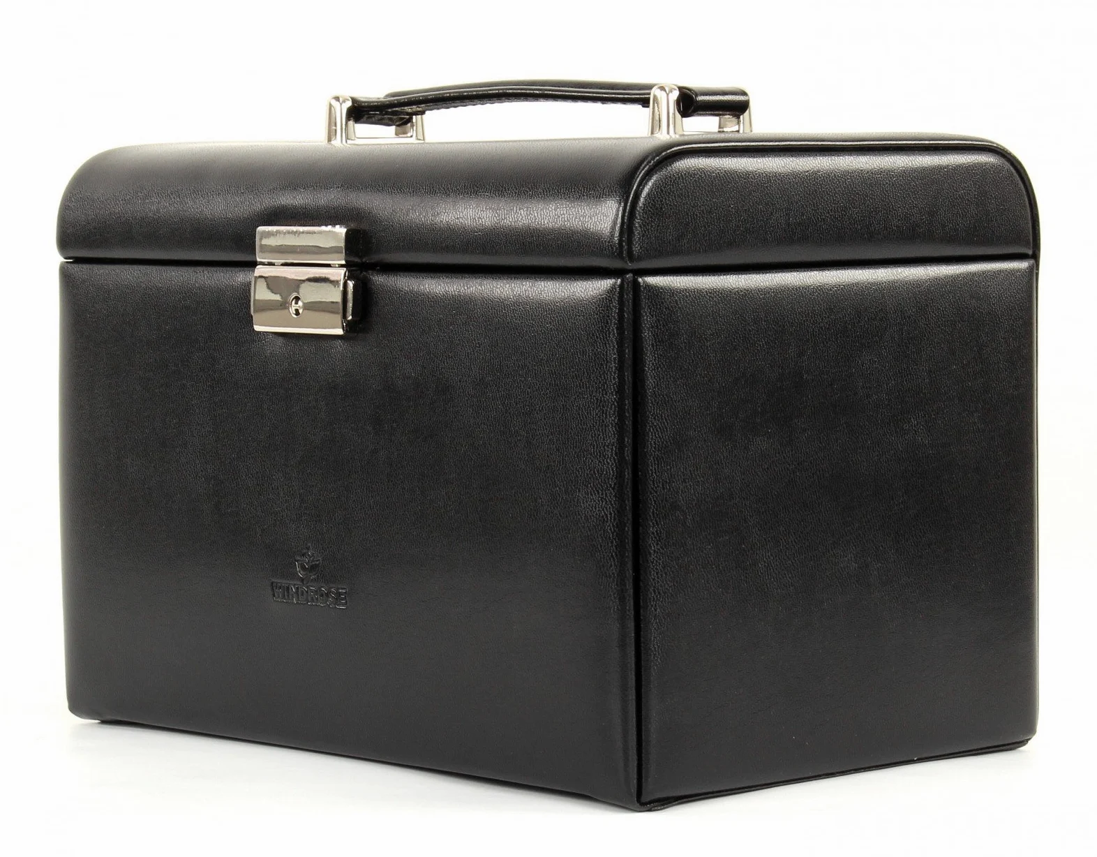 Windrose Szkatułka na biżuterię Merino Moda Jewelry Box Black czarna