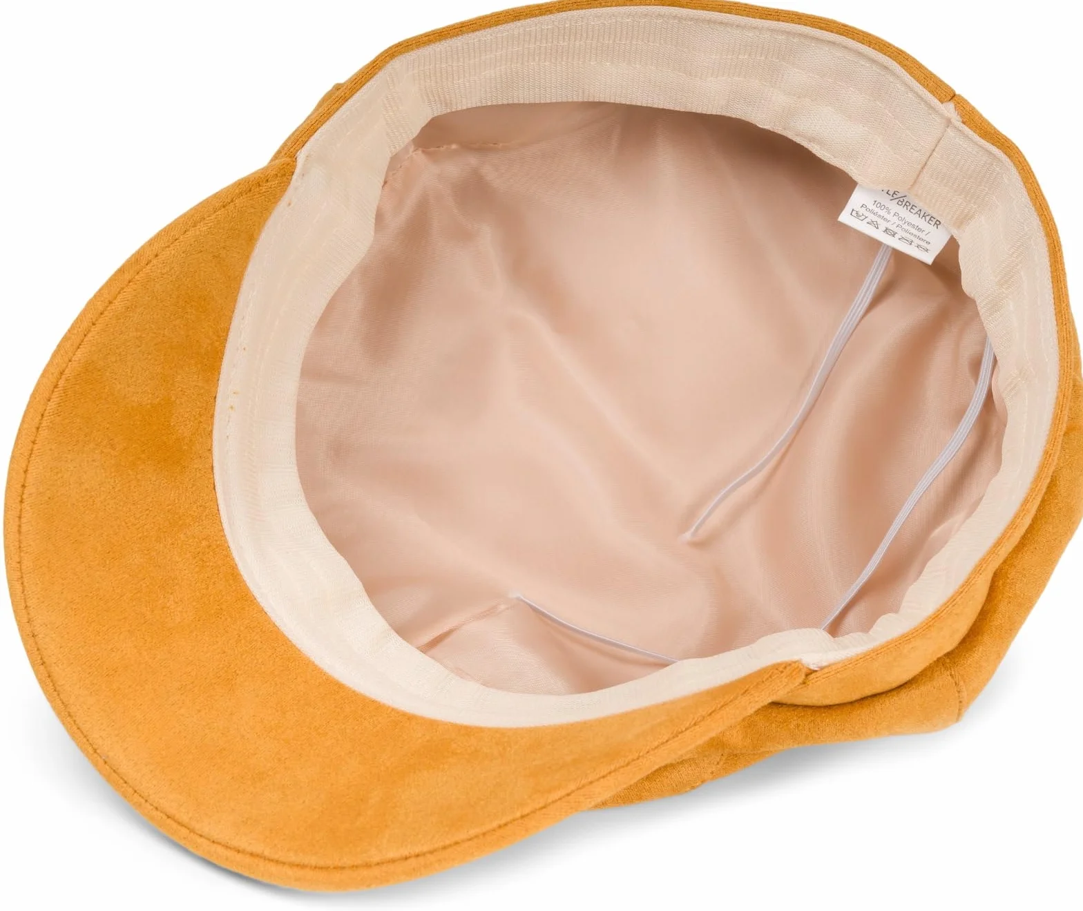 styleBREAKER Damska czapka balonowa o wyglądzie miękkiej skóry welurowej, czapka z daszkiem, czapka Bakerboy, Newsboy Cap 04023091