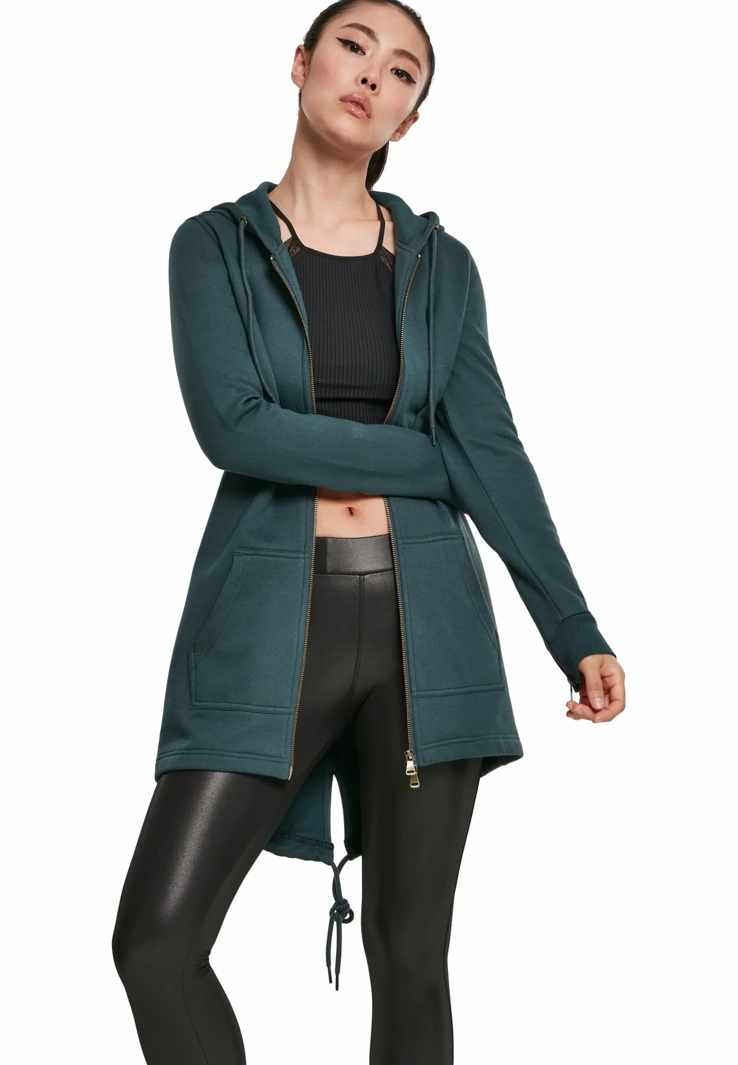 Urban Classics sweter kardigan Kobiety Ladies Sweat Parka (1 w zestawie)